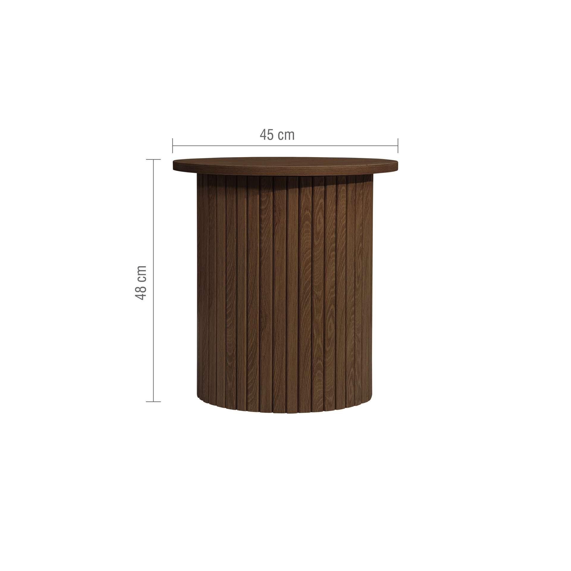 Brown - Birlea - Axel Fluted Side Table - 10