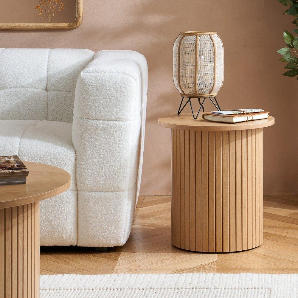 Nude - Birlea - Axel Fluted Side Table - 2