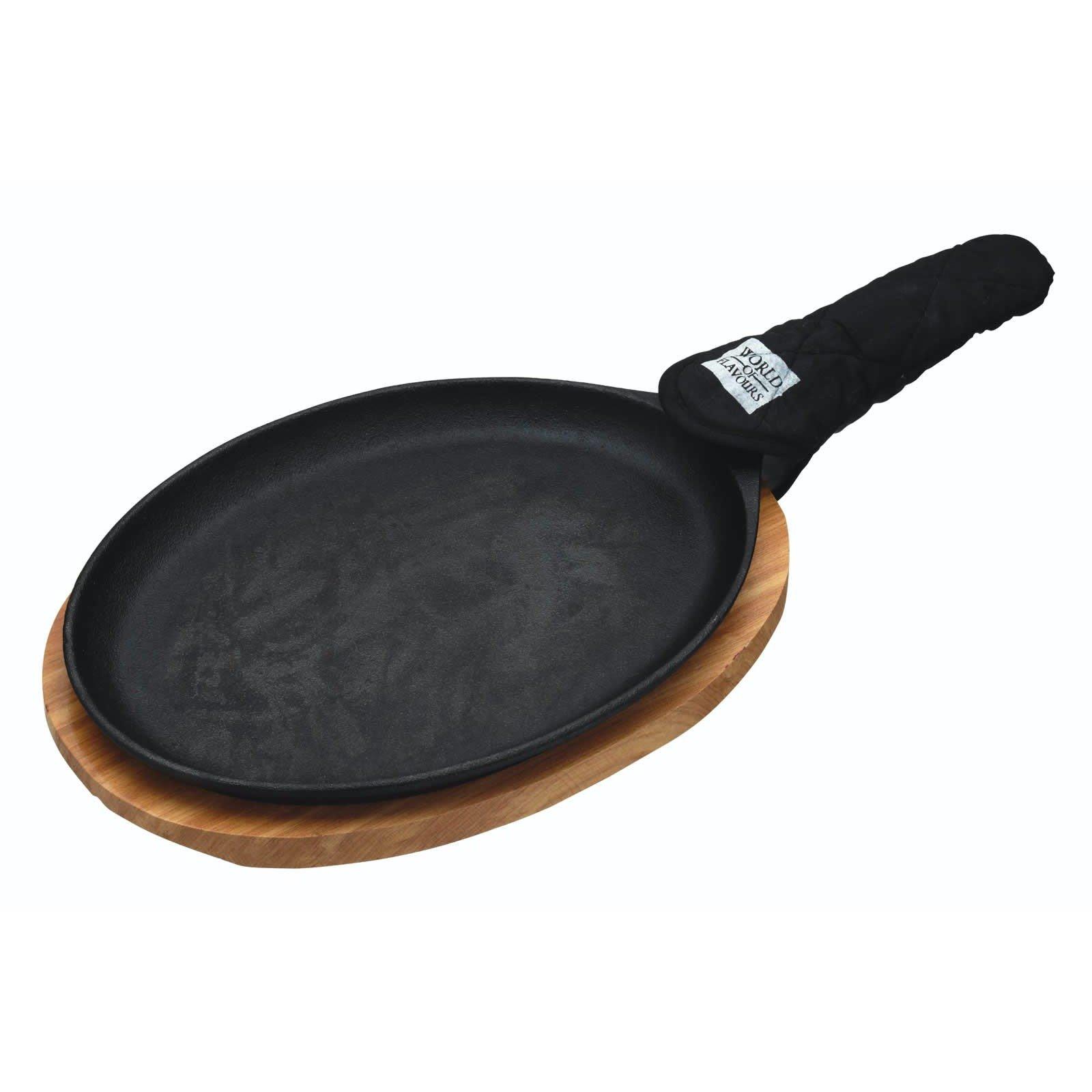 Black - KitchenCraft - KitchenCraft Cast Iron Fajita Sizzler - 1