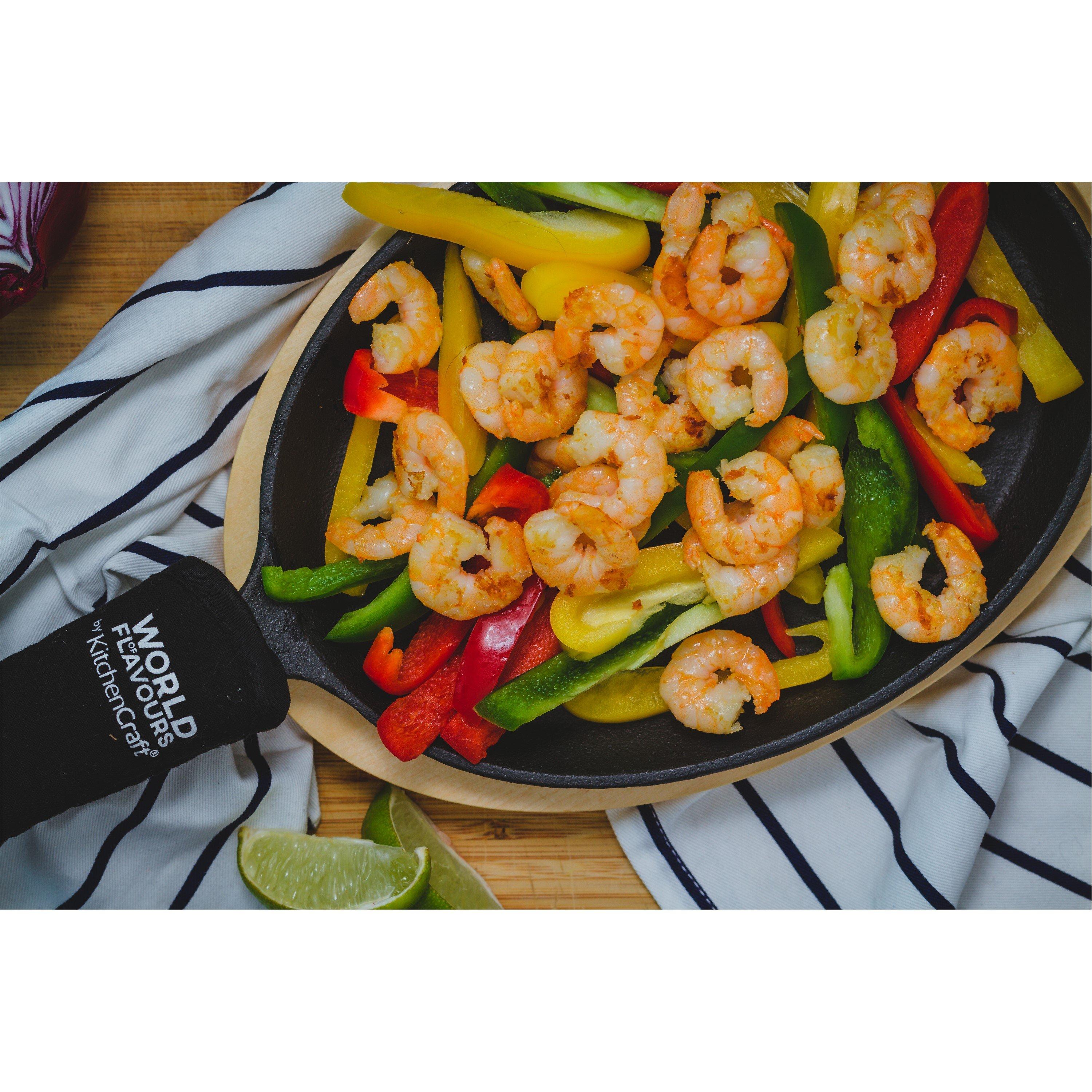 Black - KitchenCraft - KitchenCraft Cast Iron Fajita Sizzler - 4