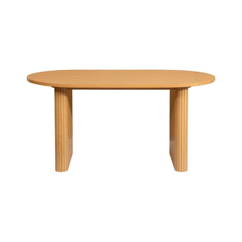 Nude - Birlea - Axel Oval Fluted Dining Table With 2 Benches - 8