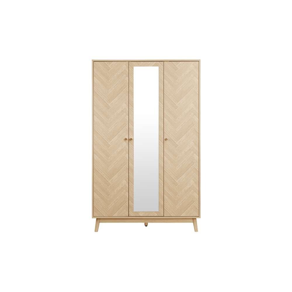Nude - Birlea - Herringford 3 Door  Wardrobe With Mirror - 7