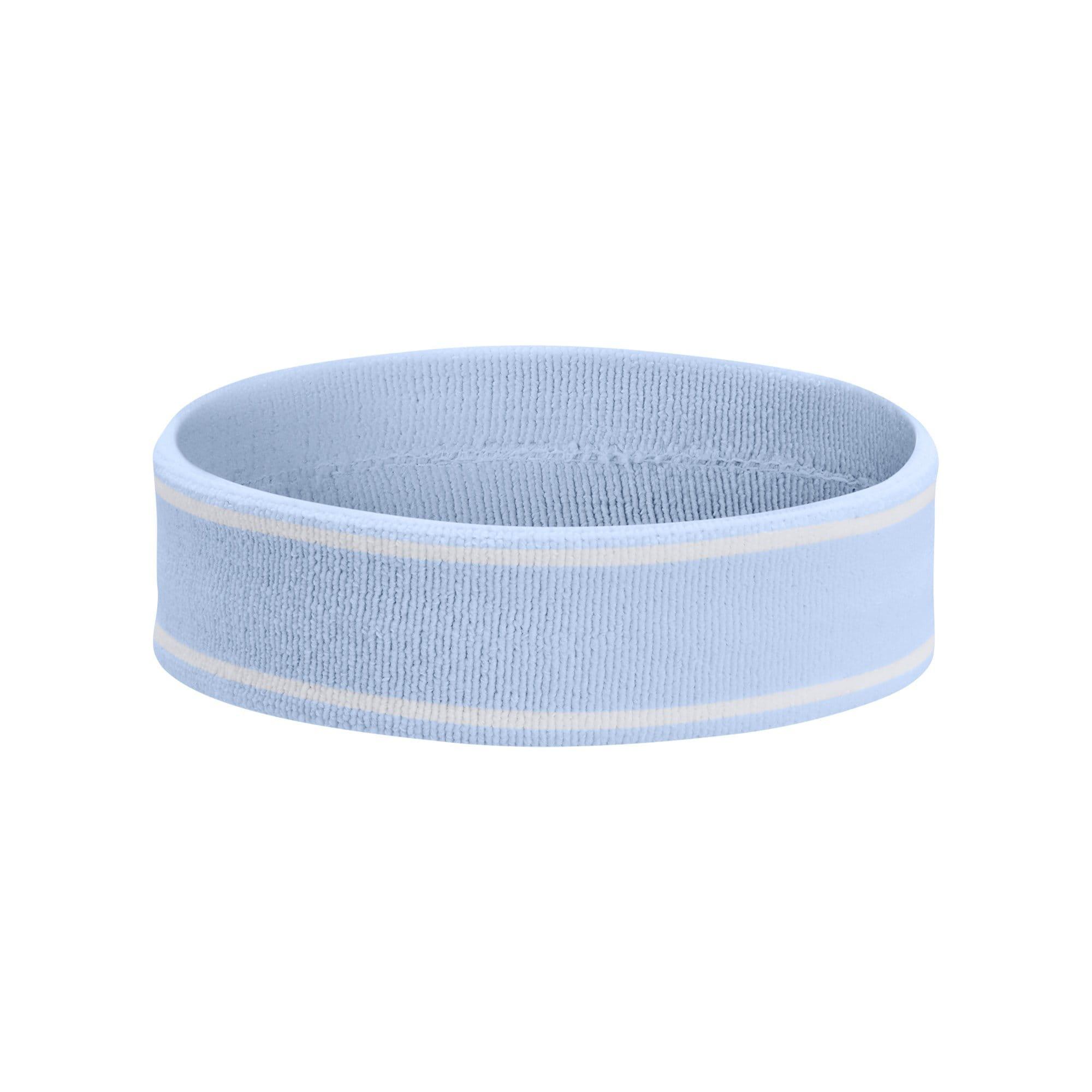 Blue - Under Armour - Striped Performance Terry Sweatbands - 2