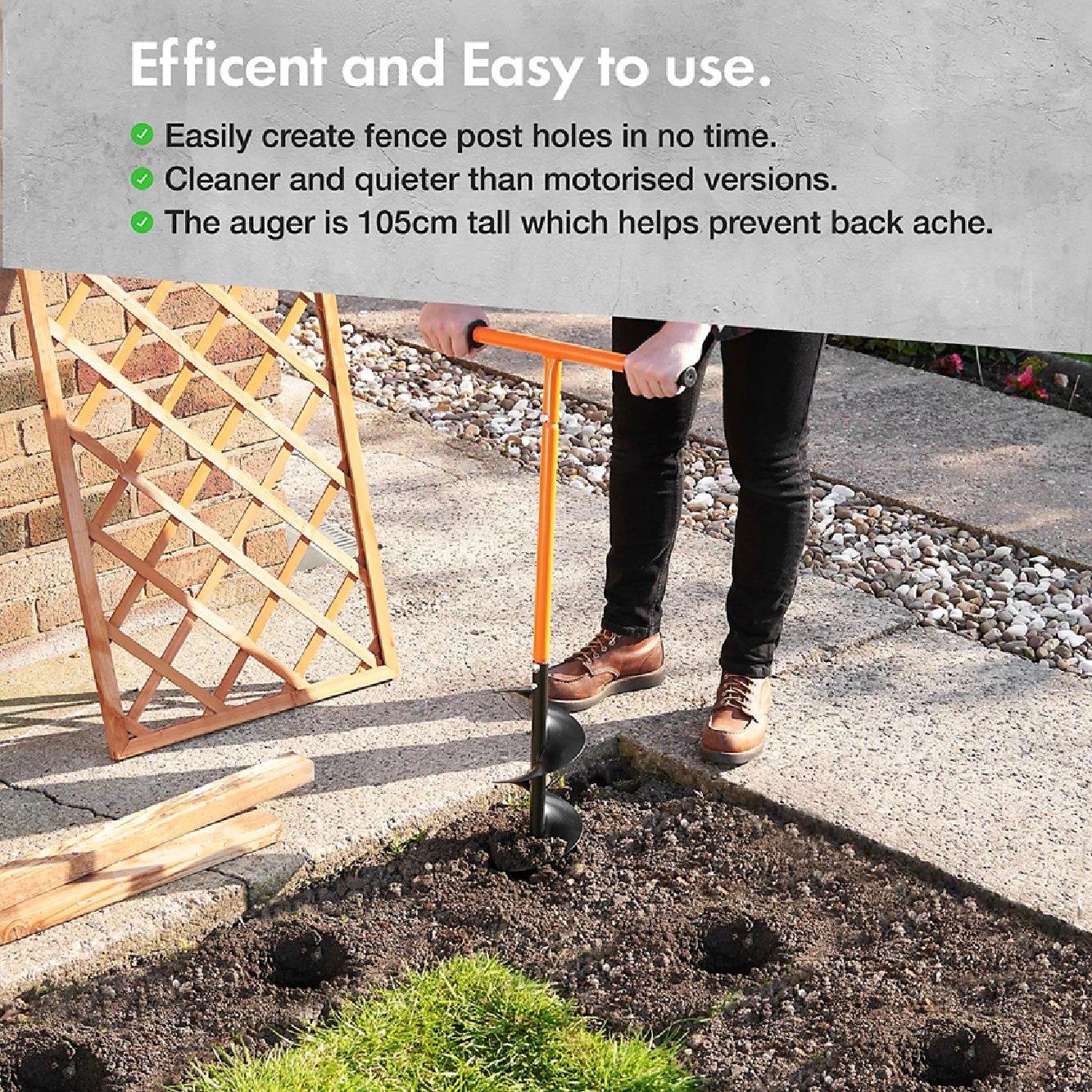 Orange - VonHaus - Fence Post Auger - 2
