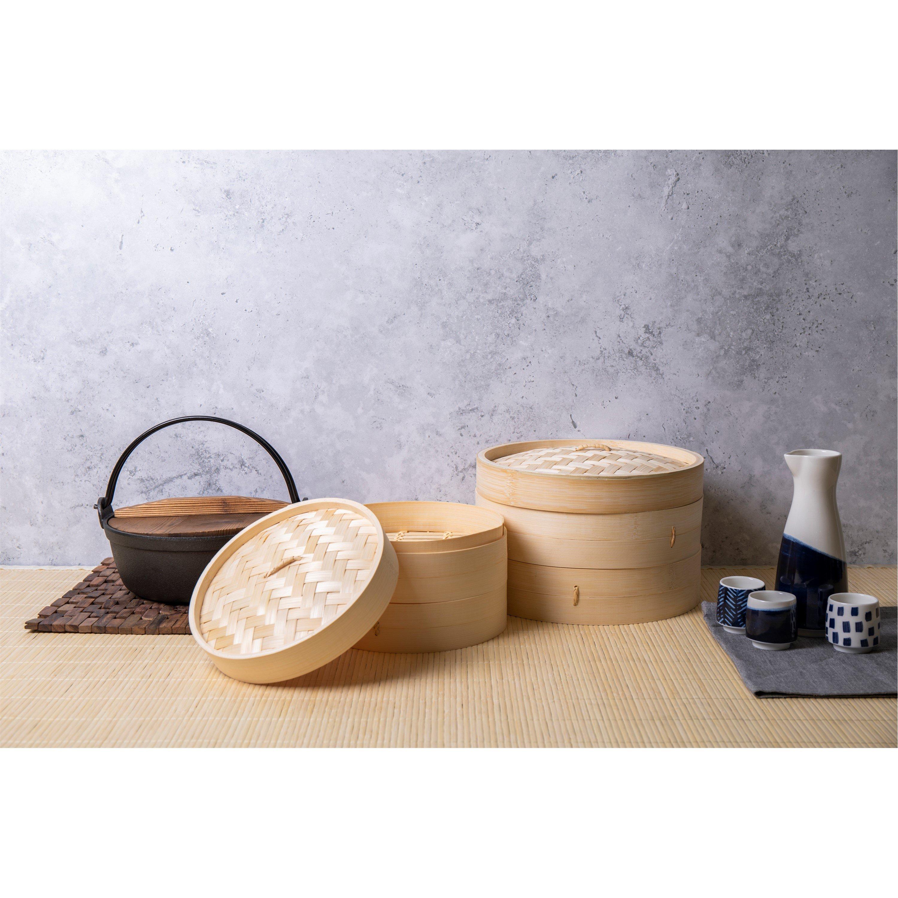 Beechwood Effec - KitchenCraft - KitchenCraft Two Tier Bamboo Steamer - 3