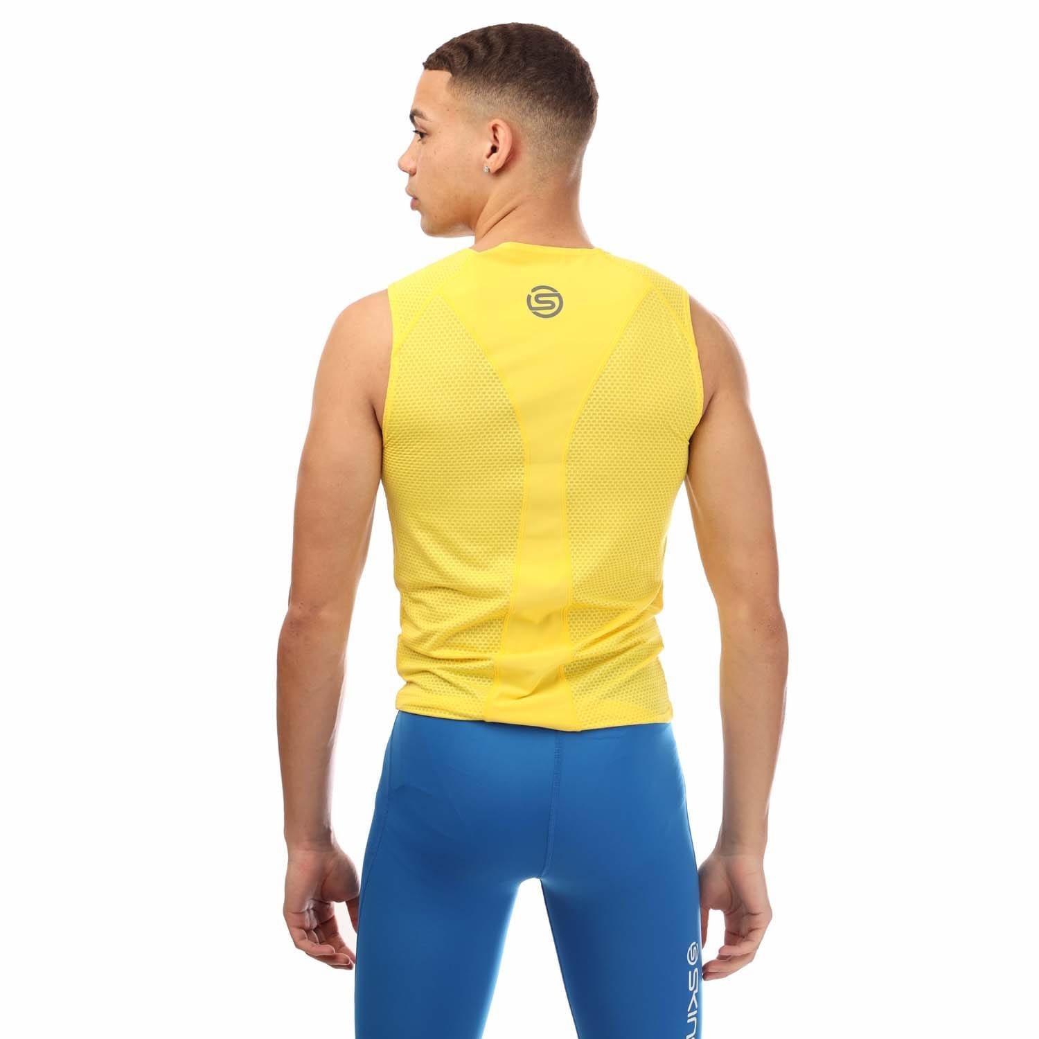 Yellow - Skins - Cycle Sleeveless Baselayer - 2