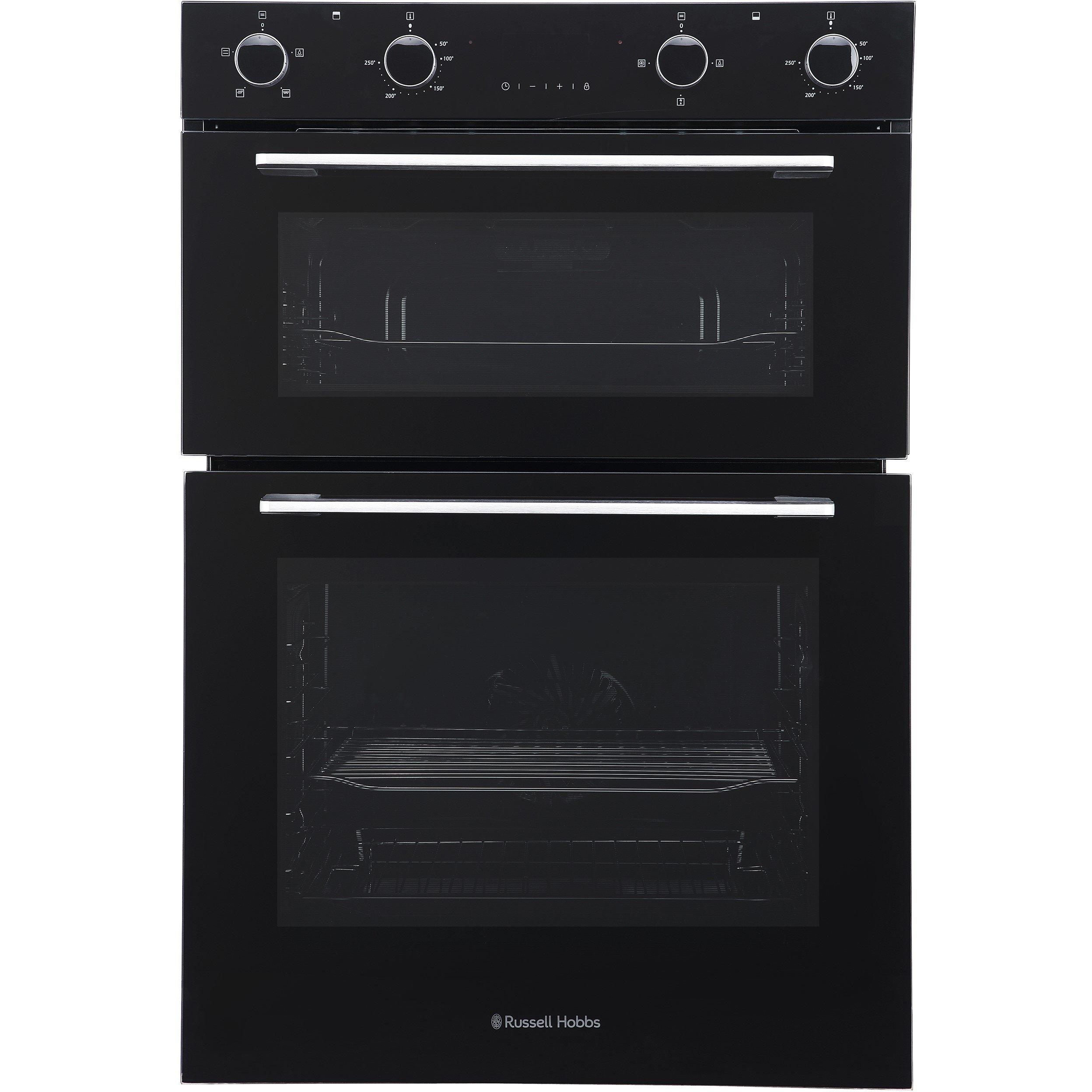 Black - Russell Hobbs - RH89DEO2001B/02 Built-In Electric Double Oven - 1