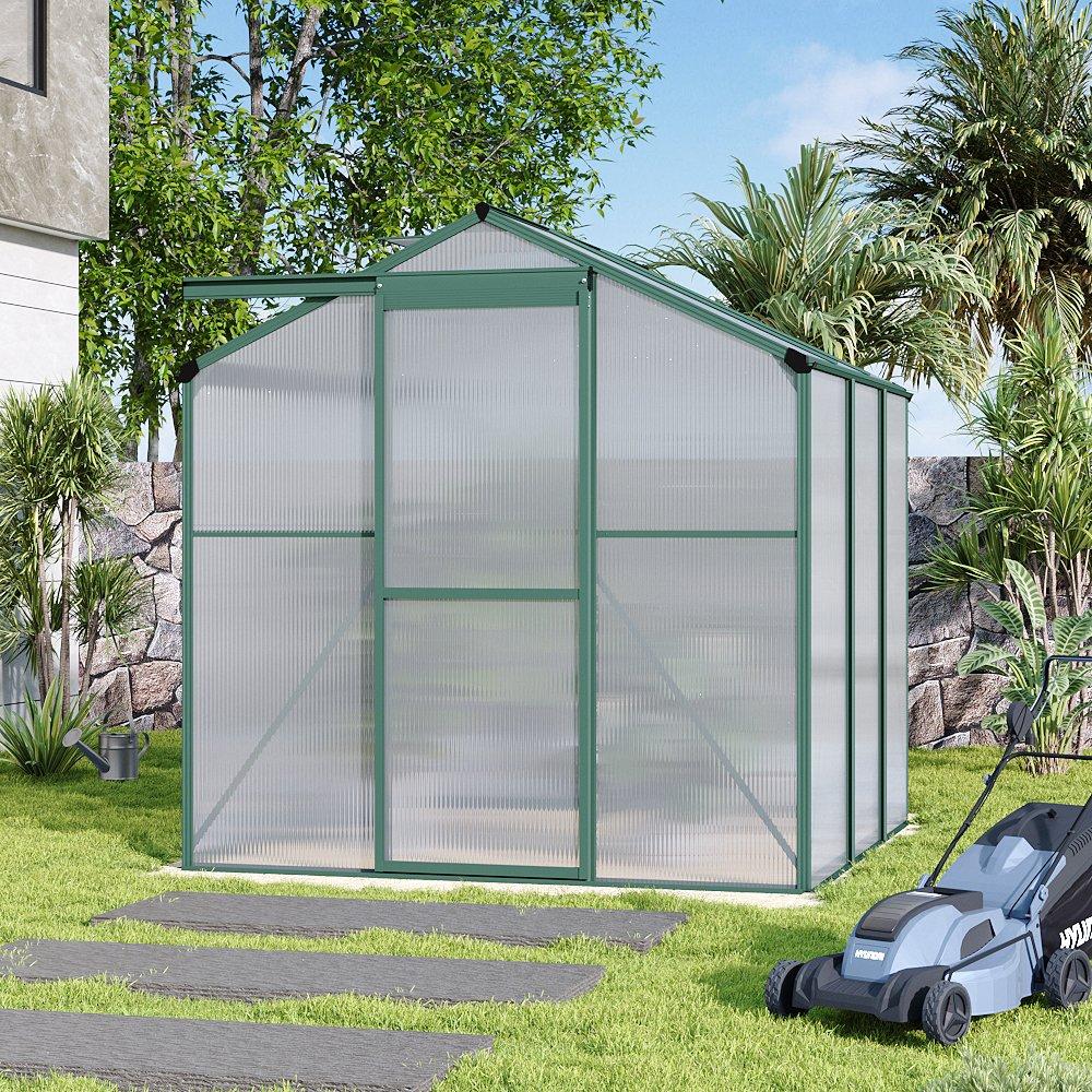 Green - Breeins - Outdoor 6x6Fts Garden Greenhouse with No Base - 2