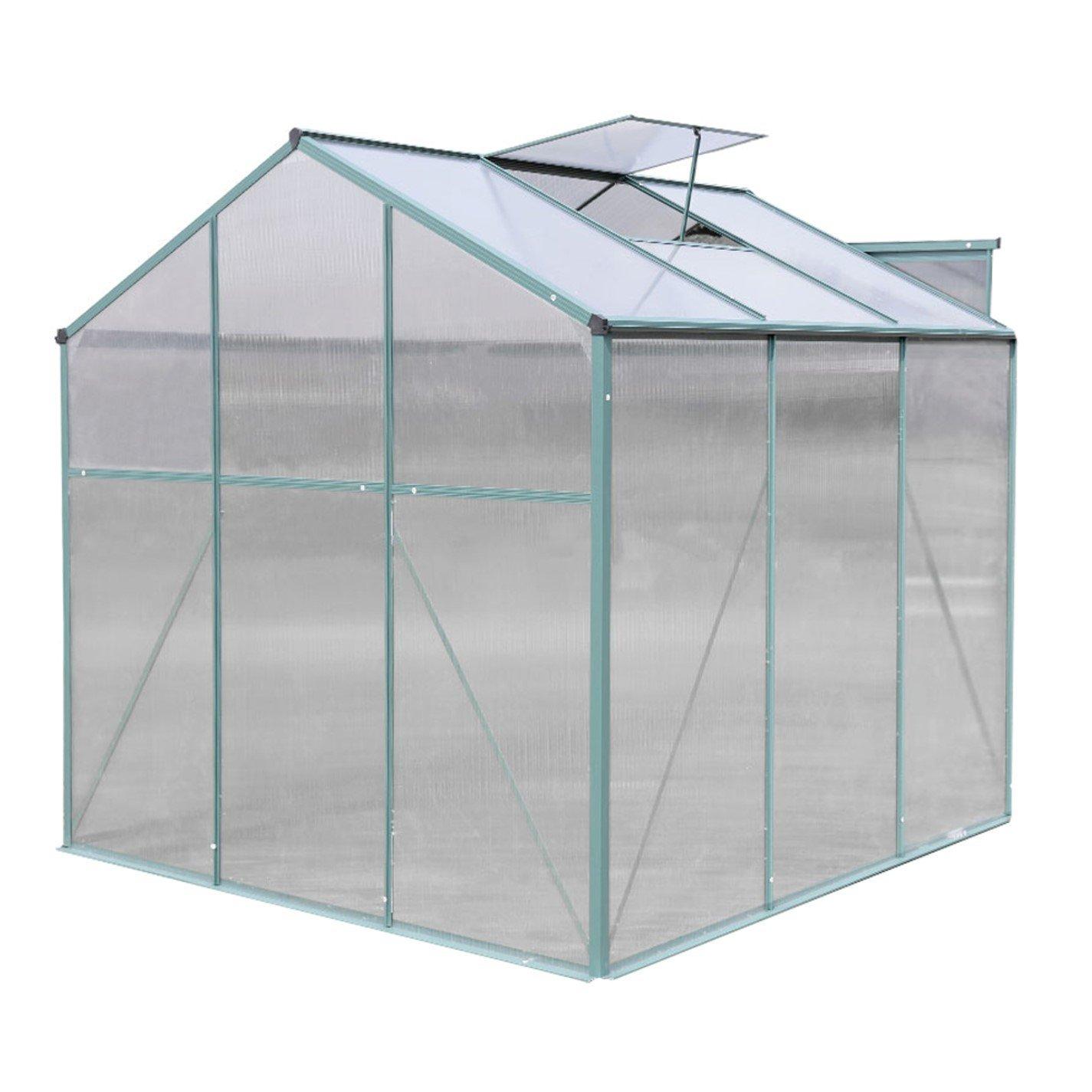 Green - Breeins - Outdoor 6x6Fts Garden Greenhouse with No Base - 5