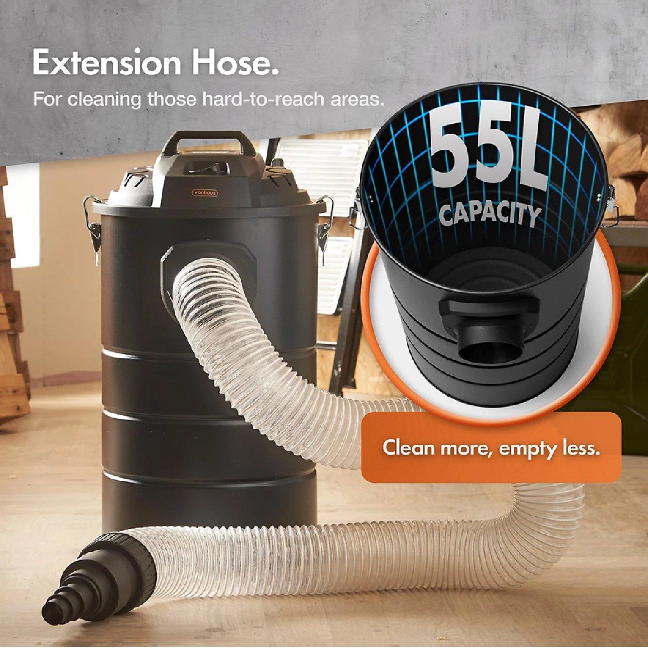 Black - VonHaus - 55L Dust Collector - 2