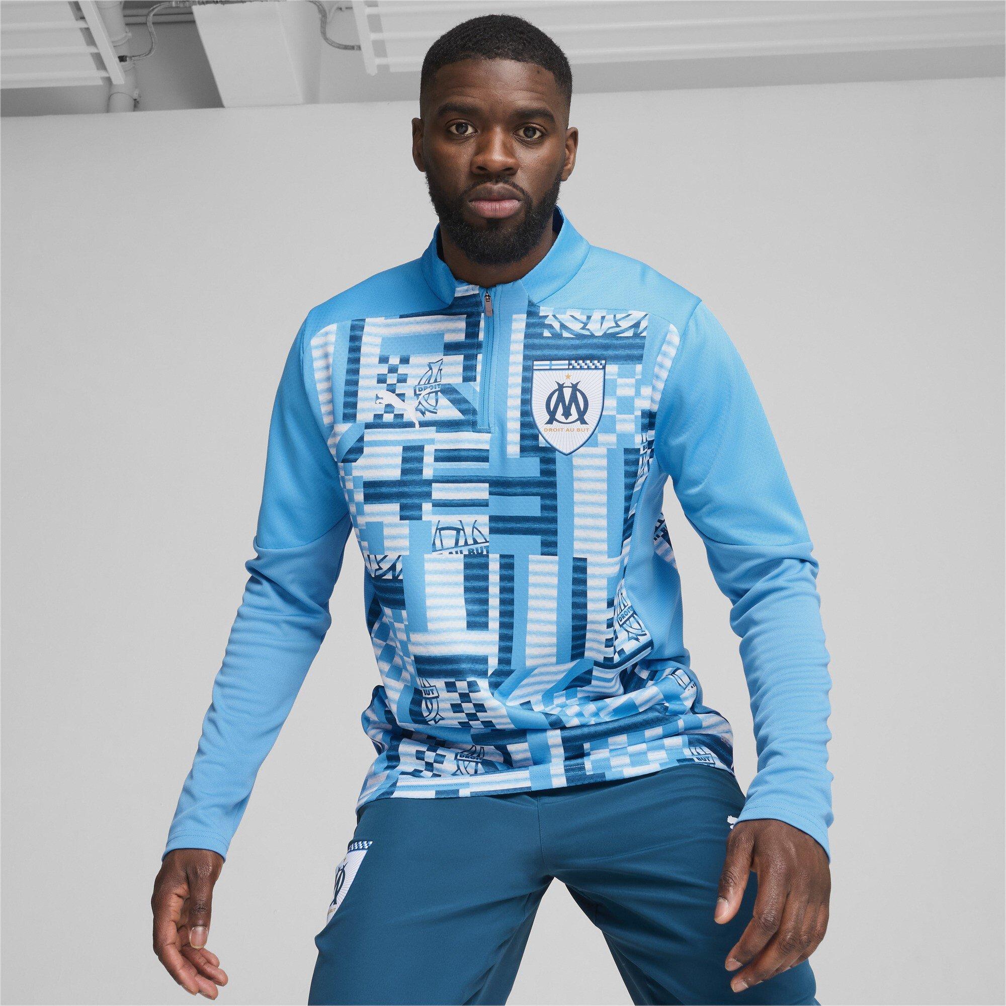 Blauw - Puma - Olympique De Marseille Drill Top 2024 2025 Adults - 2