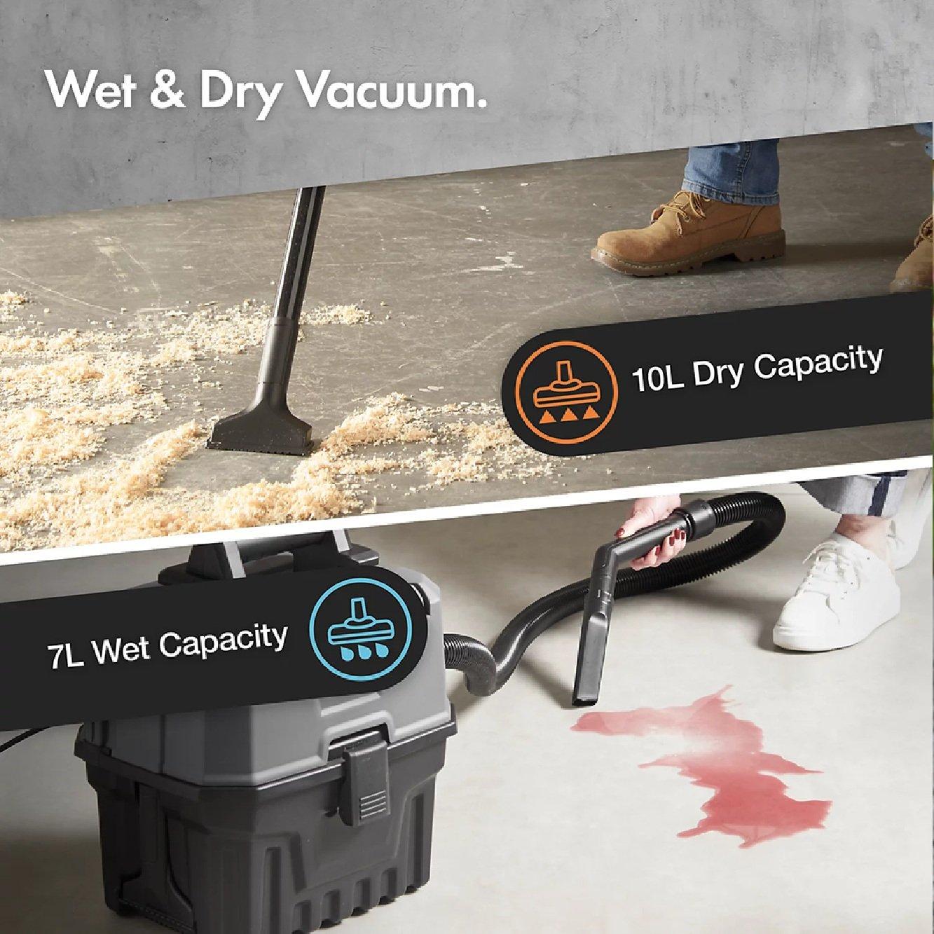 Grey - VonHaus - Wet & Dry Vacuum Cleaner - 1200W - 4