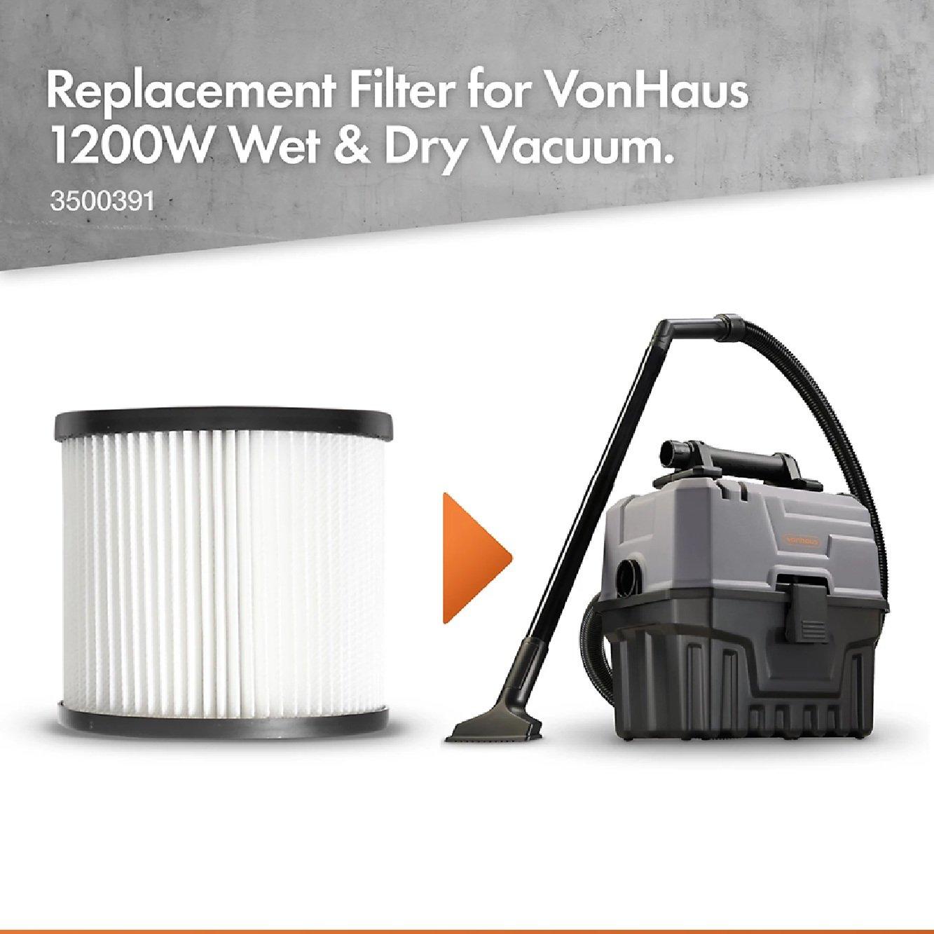 Grey - VonHaus - Wet & Dry Vacuum Cleaner - 1200W - 9