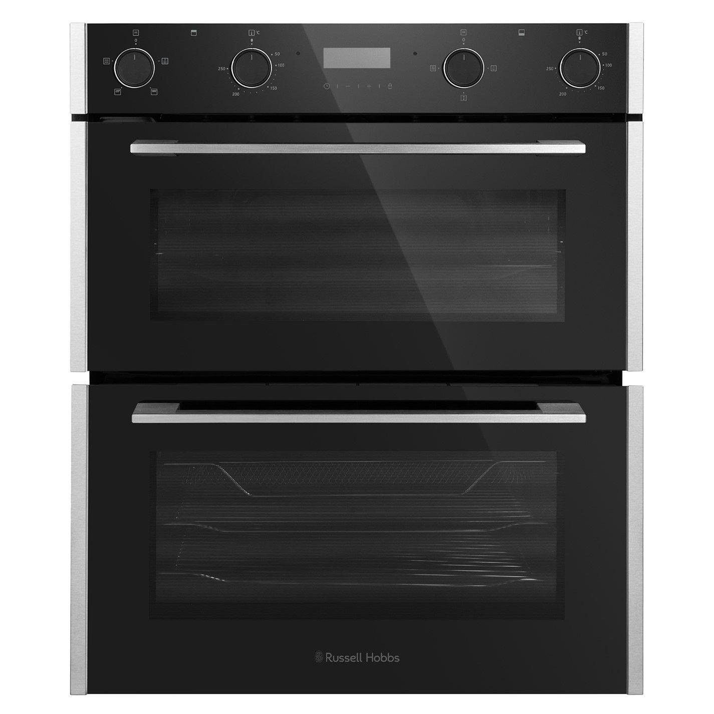 Black - Russell Hobbs - RH72DEO1003BS Built-In 92L Electric Double Oven - 1