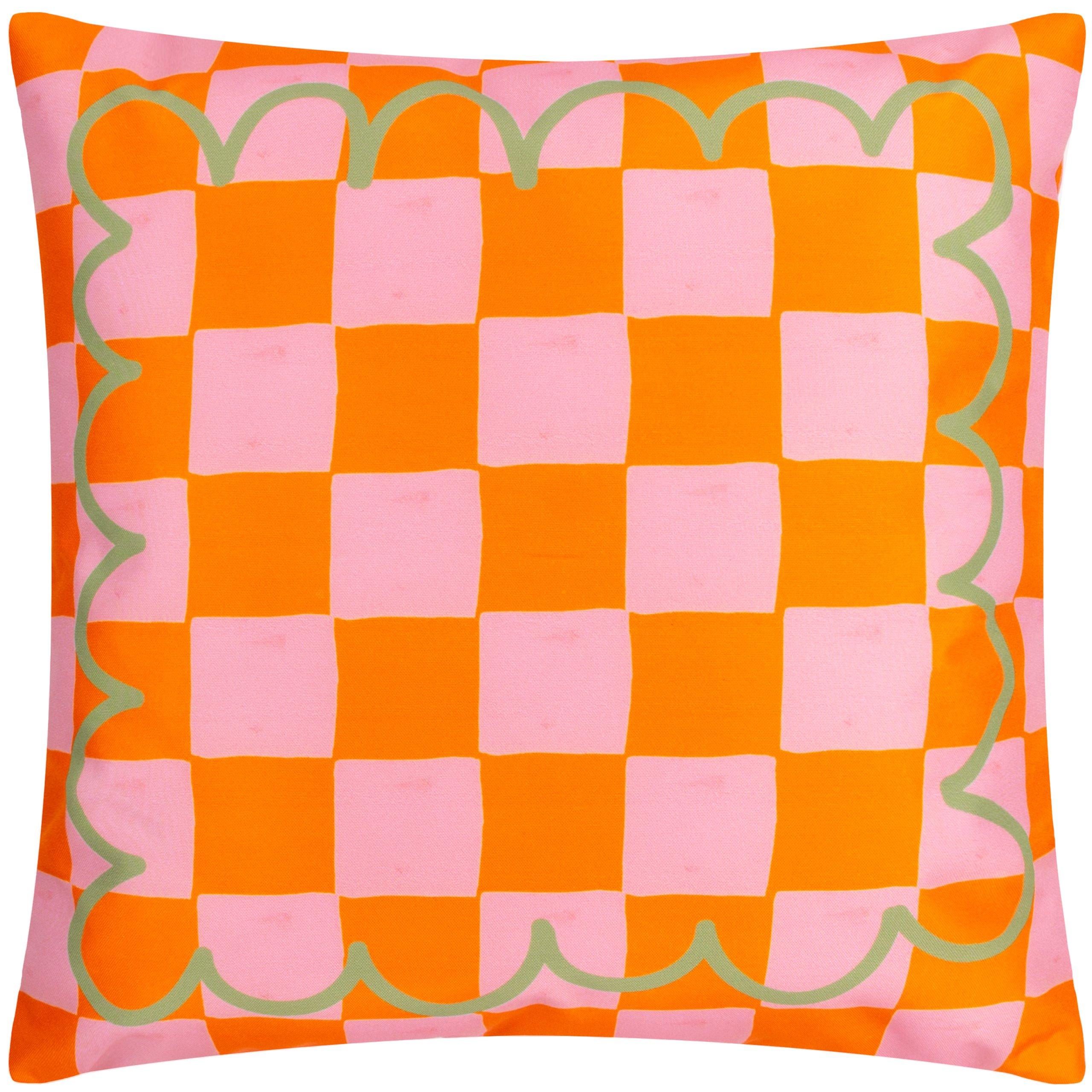 Orange - furn. - Oranges Striped Outdoor Cushion - 2