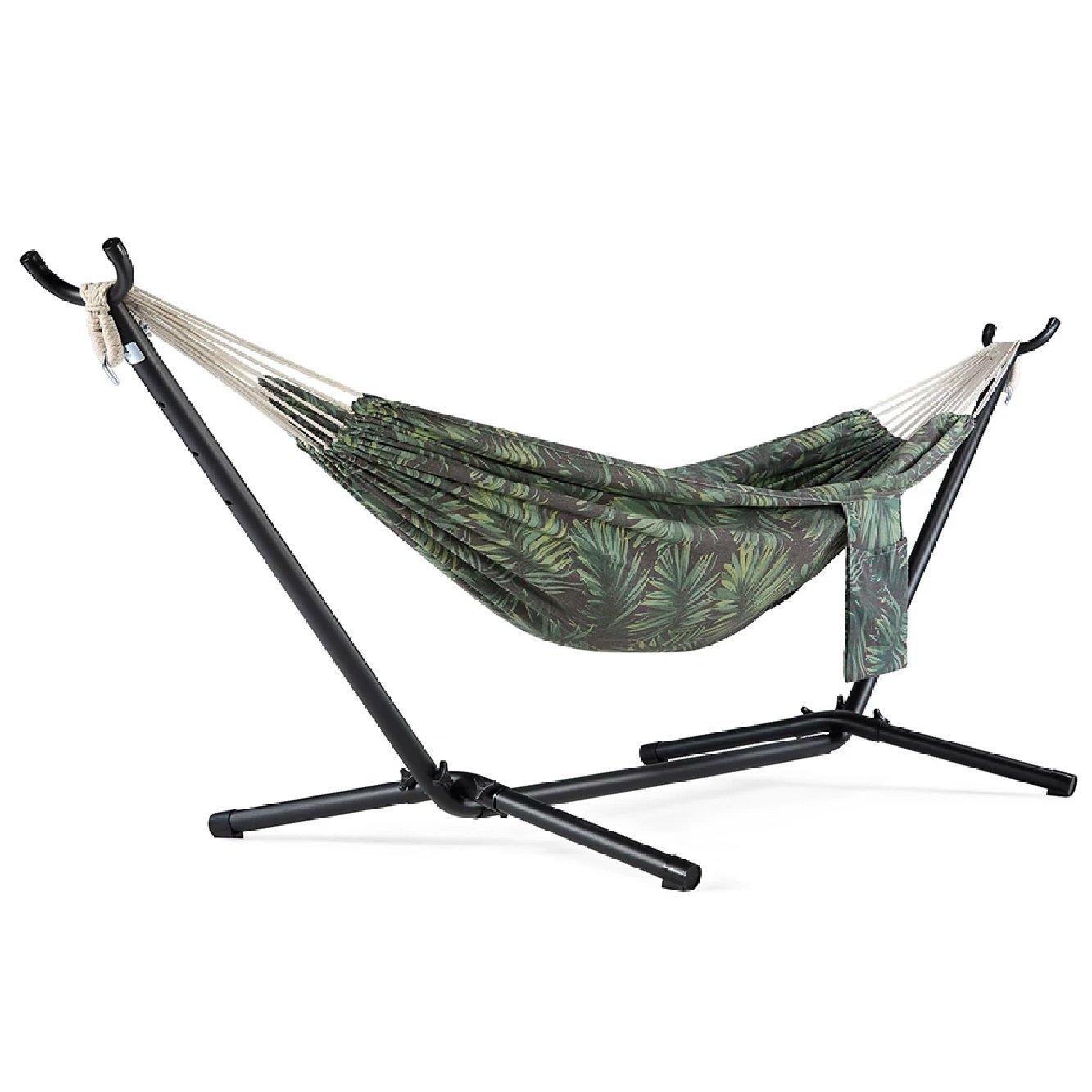 Multi - VonHaus - Ibiza 2 Person Palm Leaf Double Hammock with Stand - 1