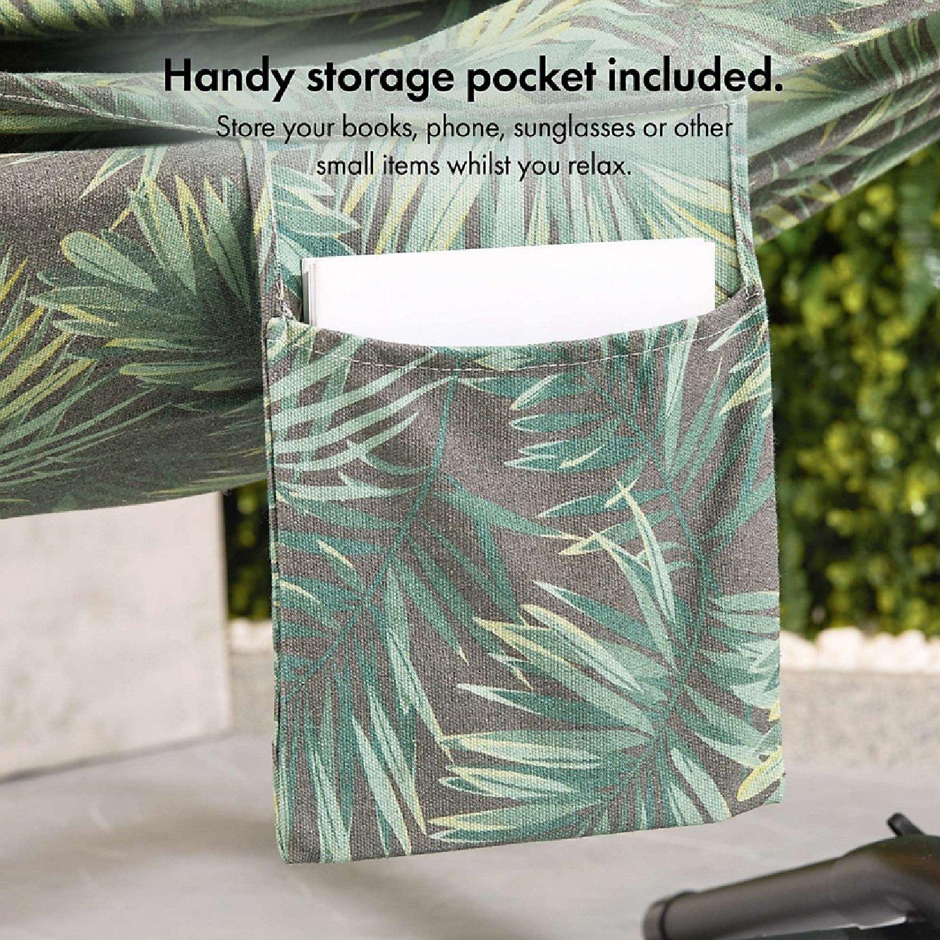 Multi - VonHaus - Ibiza 2 Person Palm Leaf Double Hammock with Stand - 5