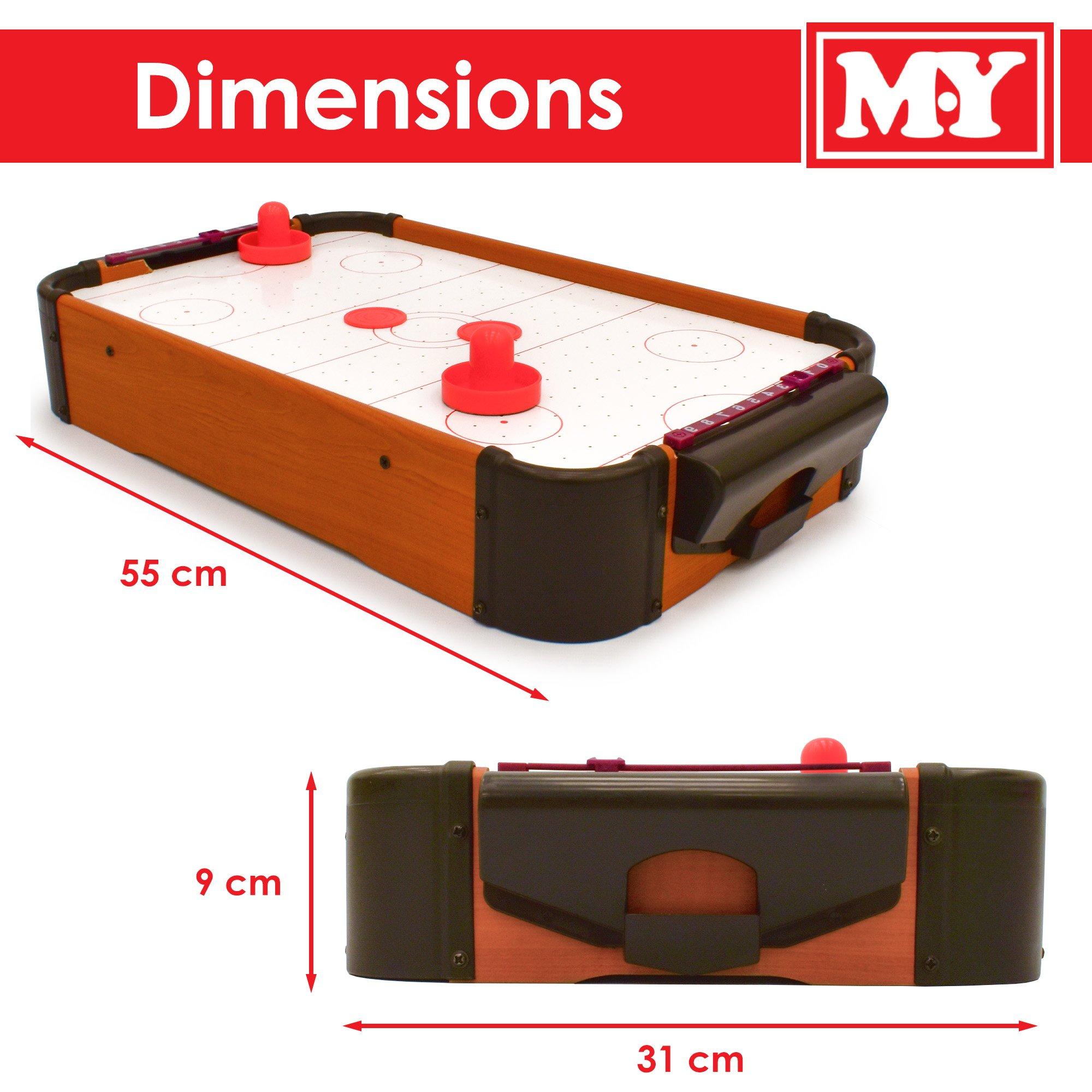 Brown & Black - Planet Direct - M.Y Table Top Air Hockey 55 x 31cm - 4