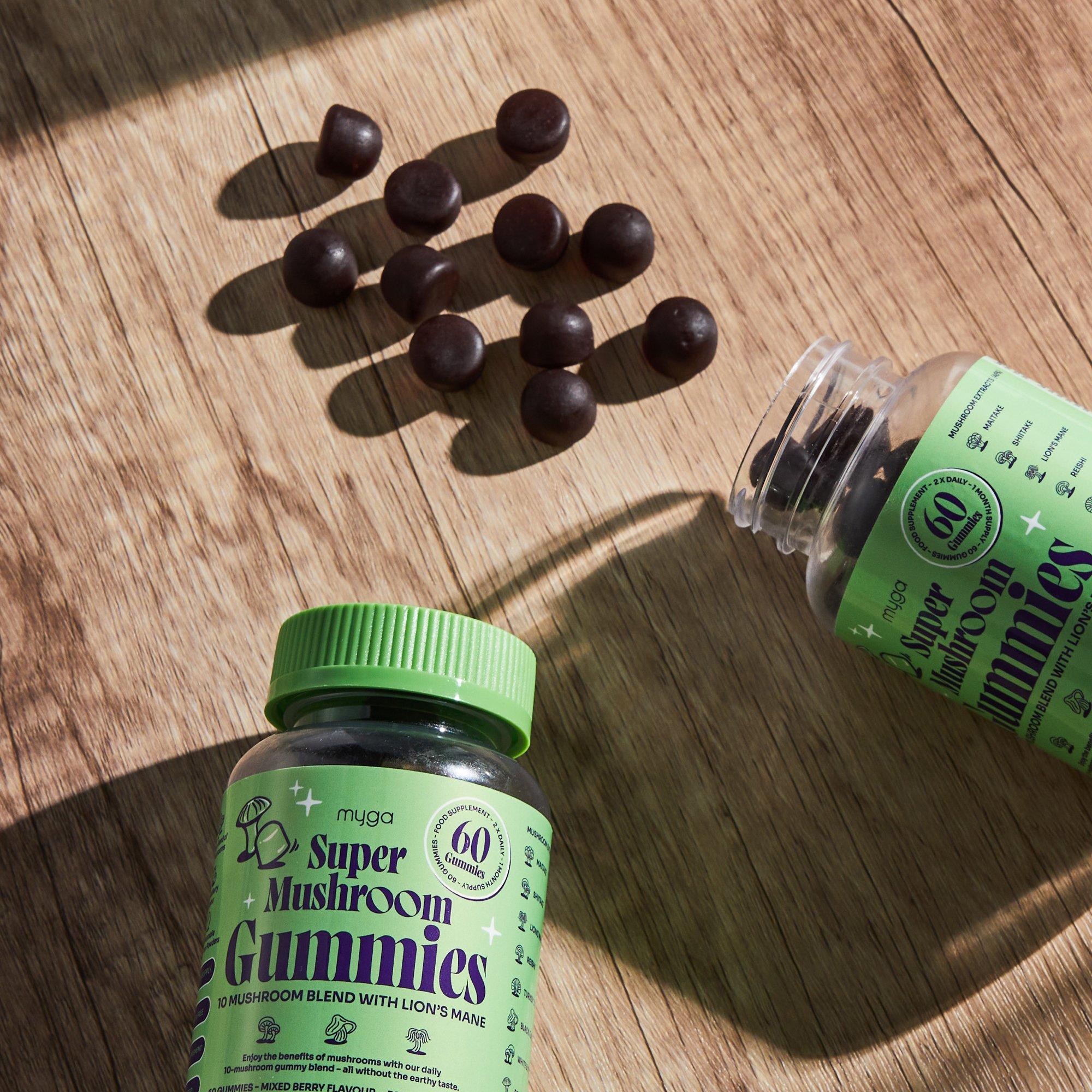 Green - Myga - Super Mushroom Gummies – 60 Gummies - 4