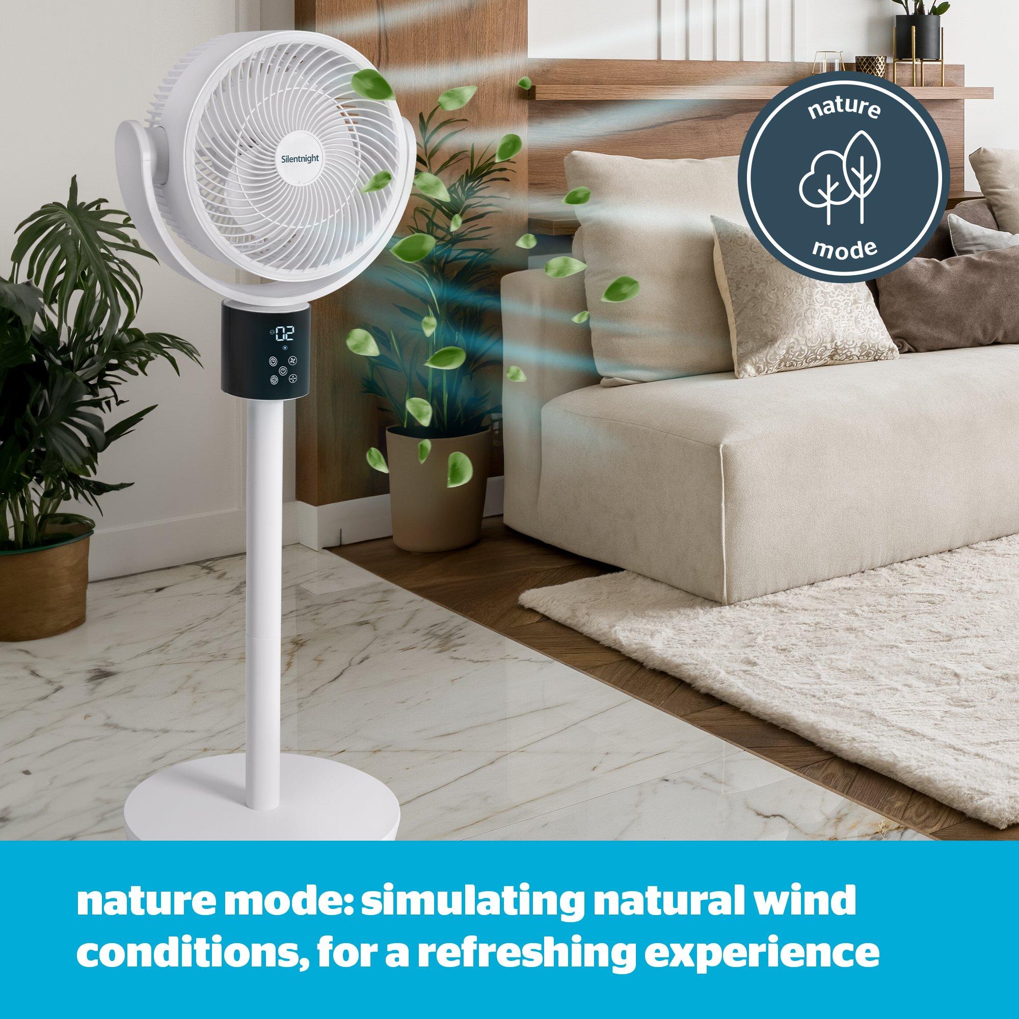 White - Silentnight - 360 Oscilating Fan - 5