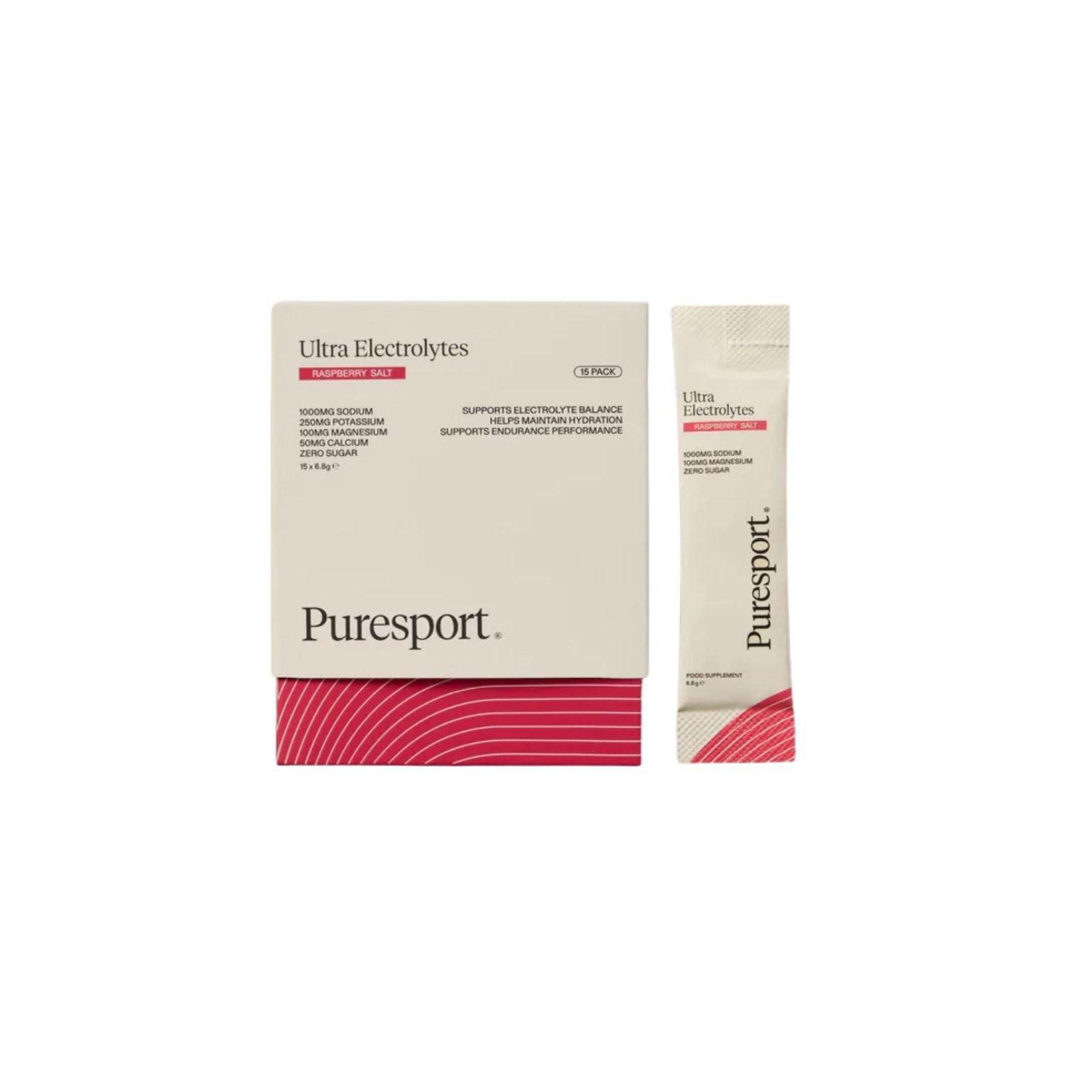 Puresport  Ultra Electrolytes (15 Pack) - Raspberry - 15 Sachets