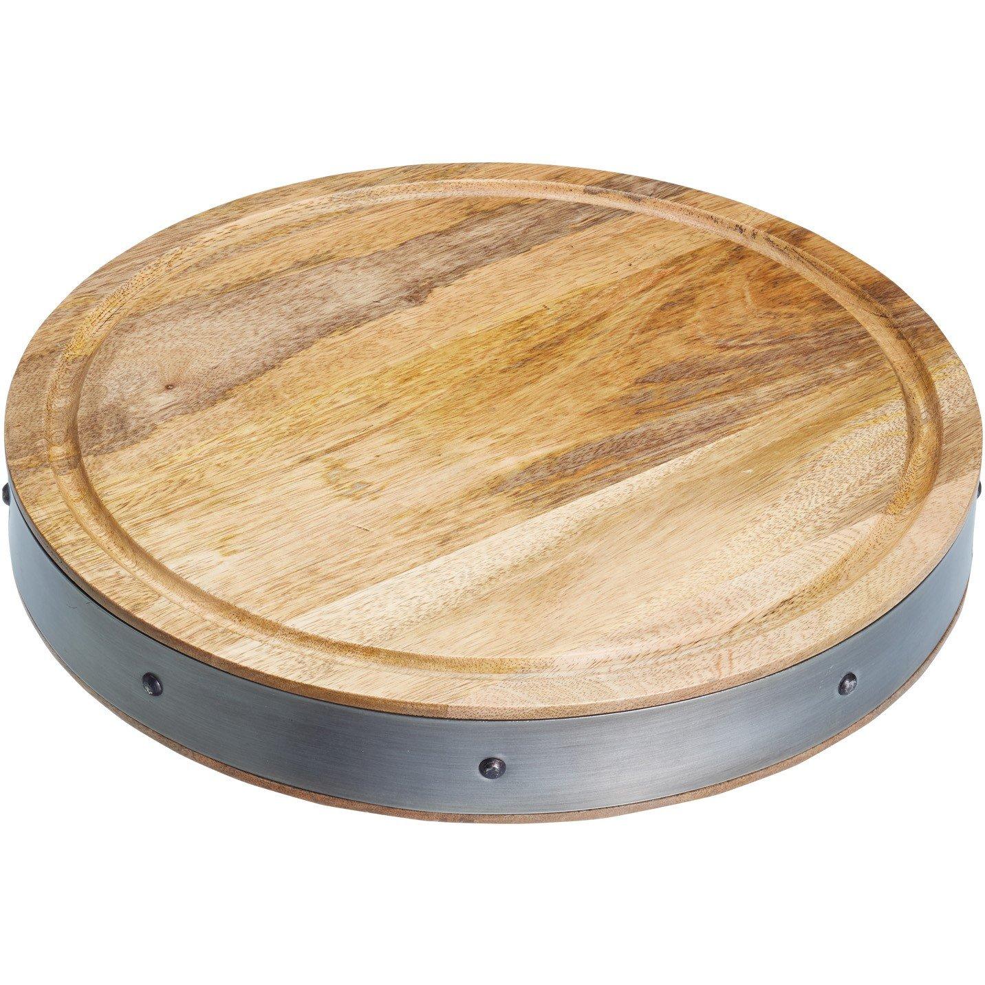 Wood - KitchenCraft - Industrial Kitchen Round Wooden Chopping Board - 1