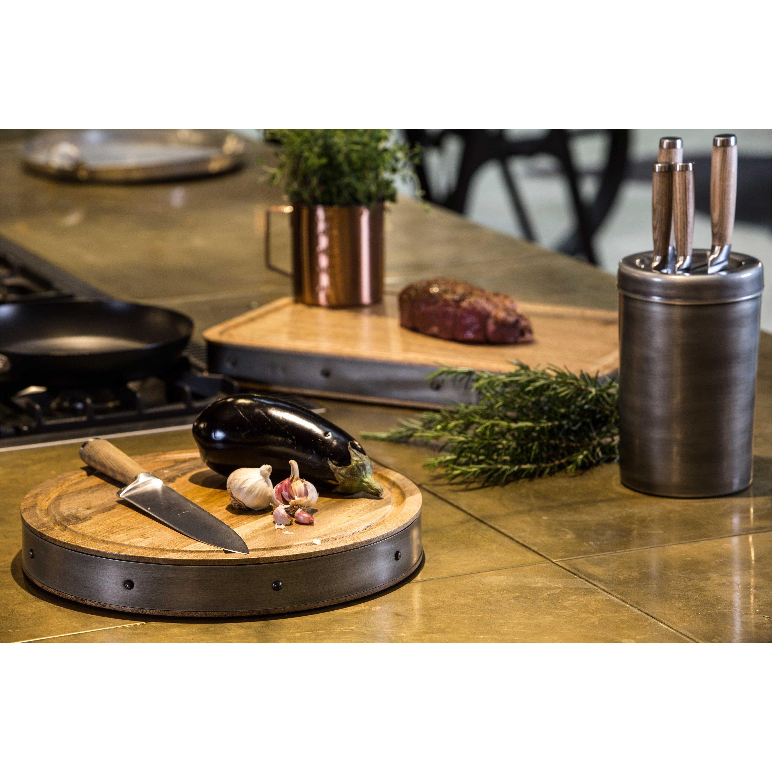 Wood - KitchenCraft - Industrial Kitchen Round Wooden Chopping Board - 2