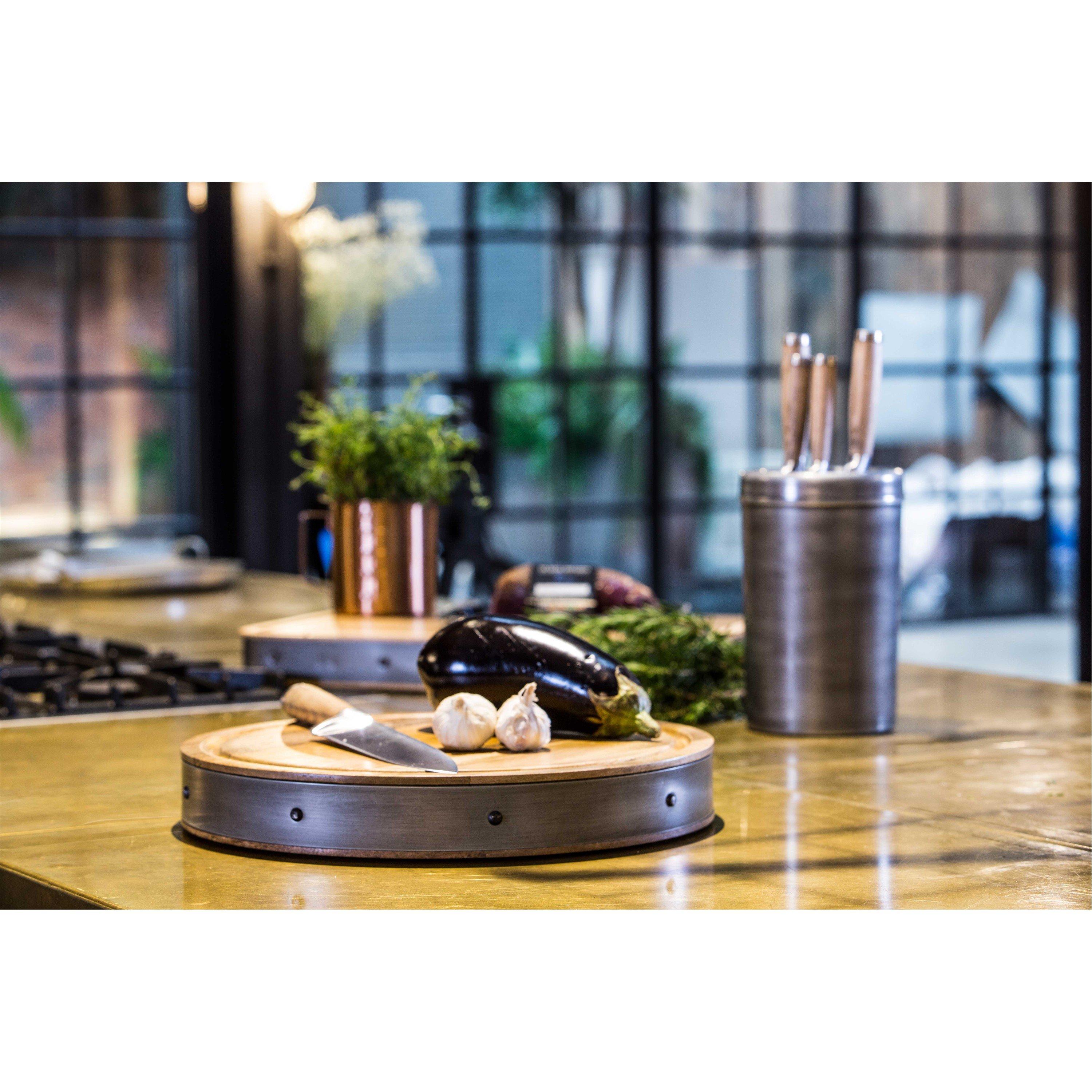 Wood - KitchenCraft - Industrial Kitchen Round Wooden Chopping Board - 3