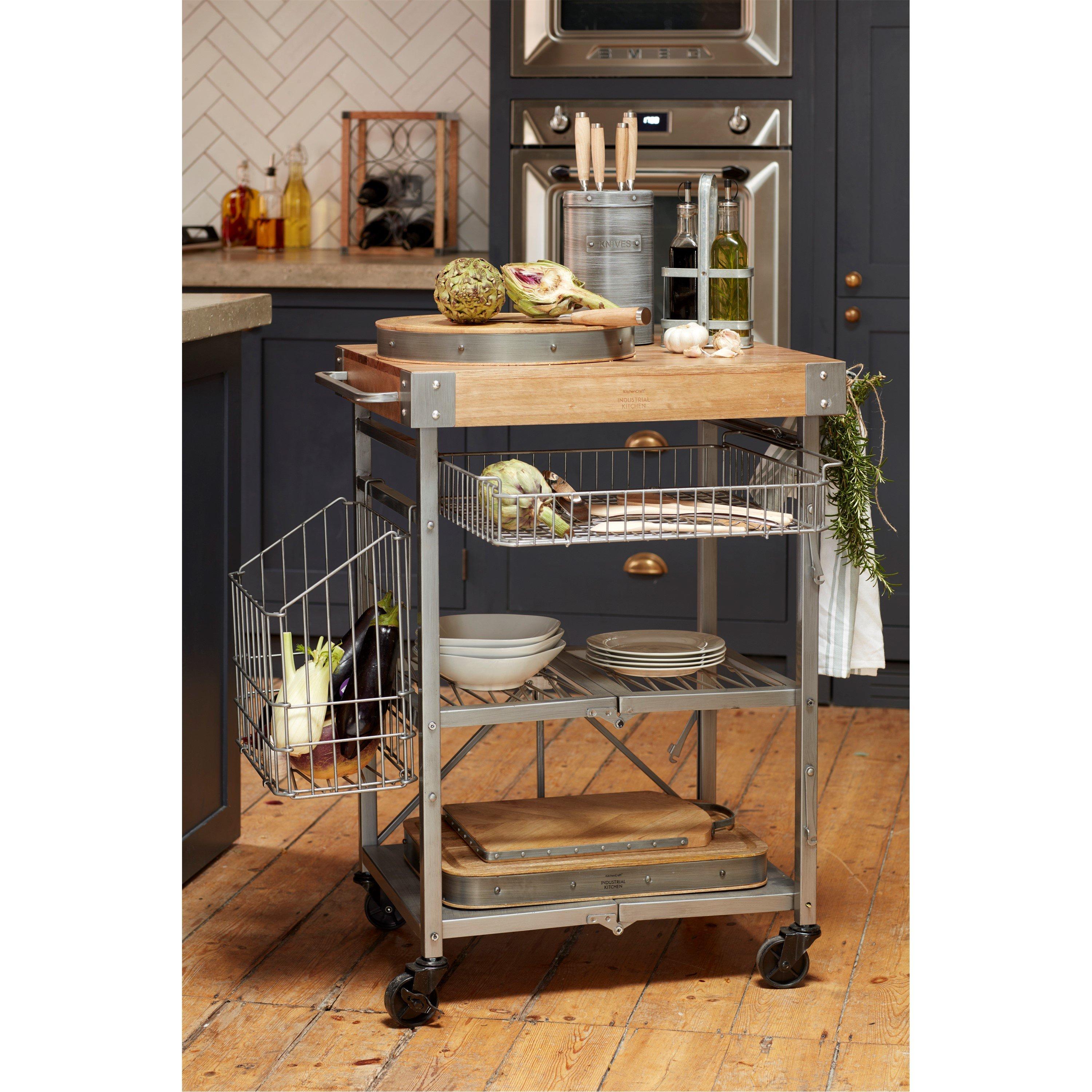 Wood - KitchenCraft - Industrial Kitchen Round Wooden Chopping Board - 5