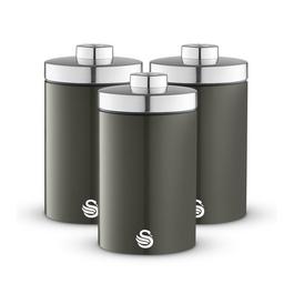 Swan Townhouse Set of 3 Canisters Graphite