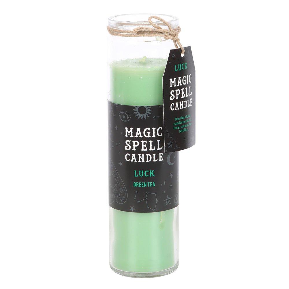 Green - Something Different - Luck Green Tea Magic Spell Tube Candle - 2