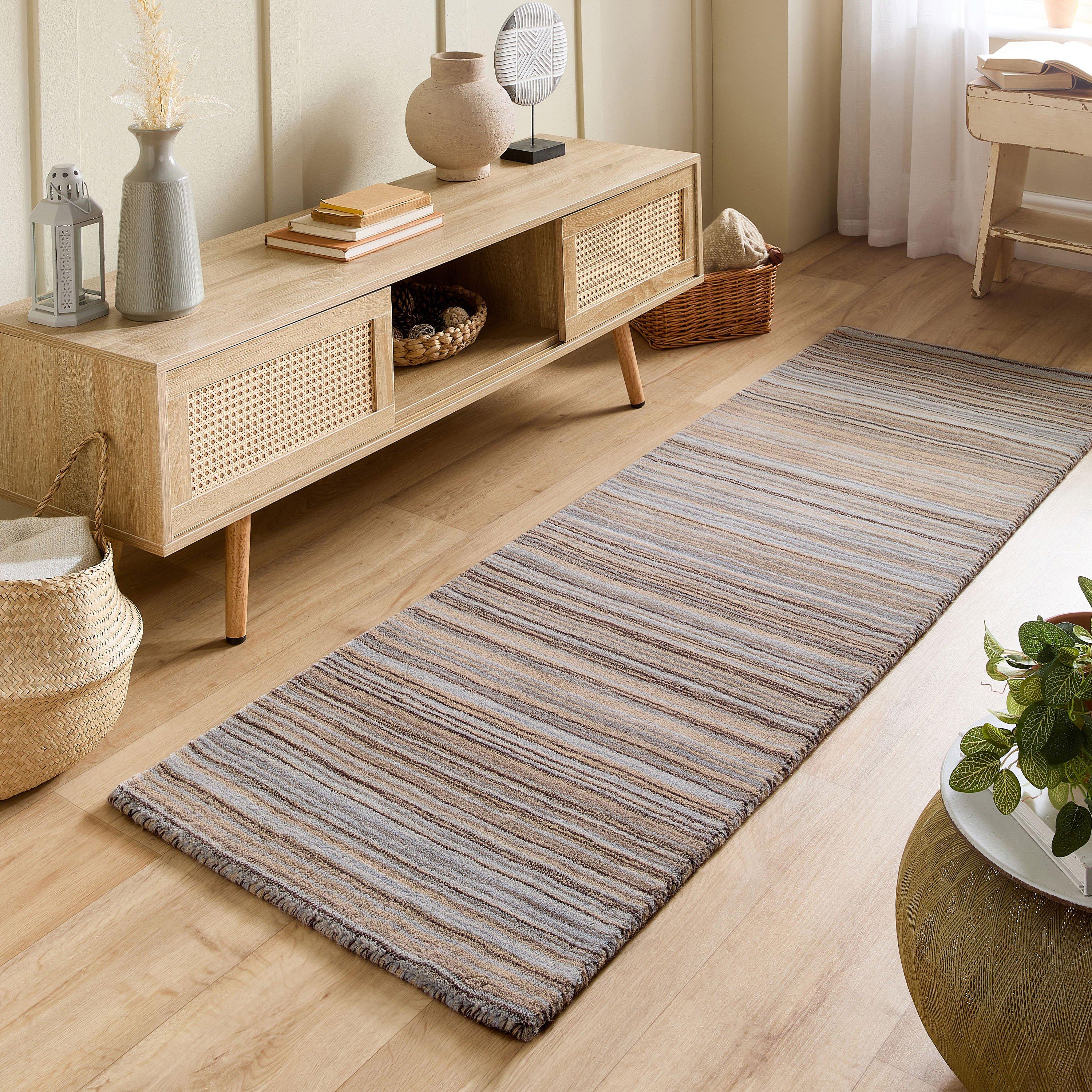 Beige - Origin - Fine Stripes Rug - 1