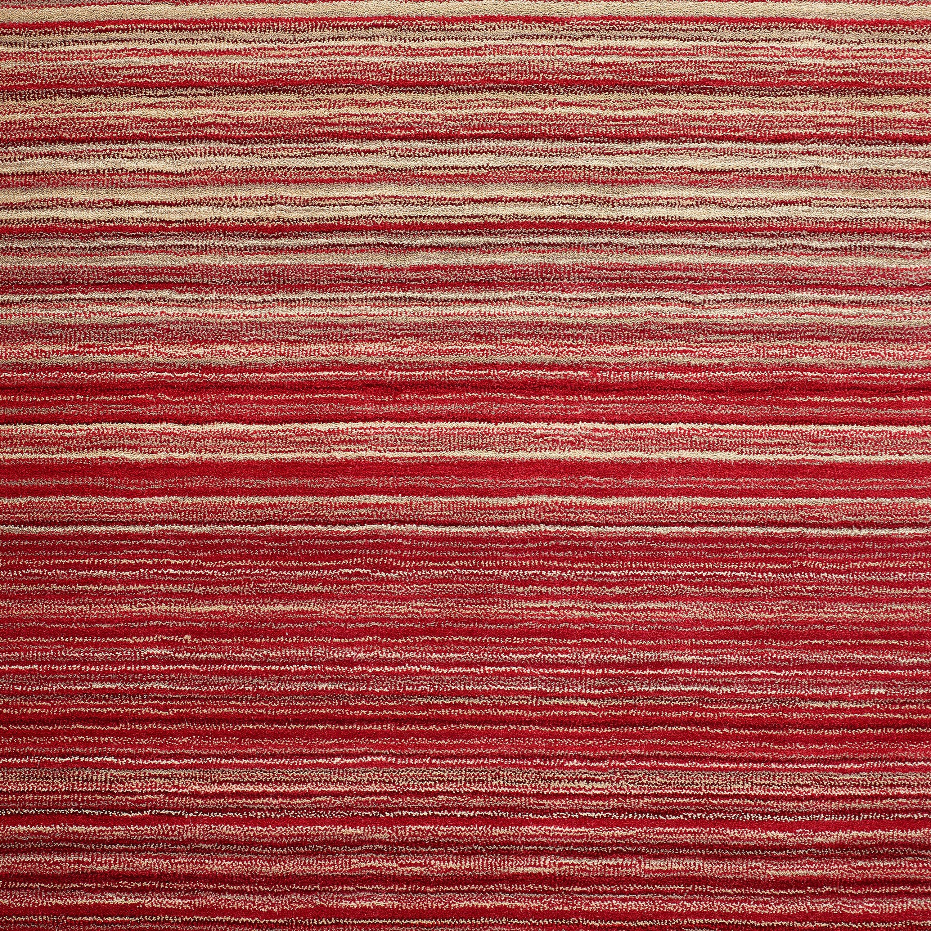 Red - Origin Rugs - Fine Stripes Rug - 4