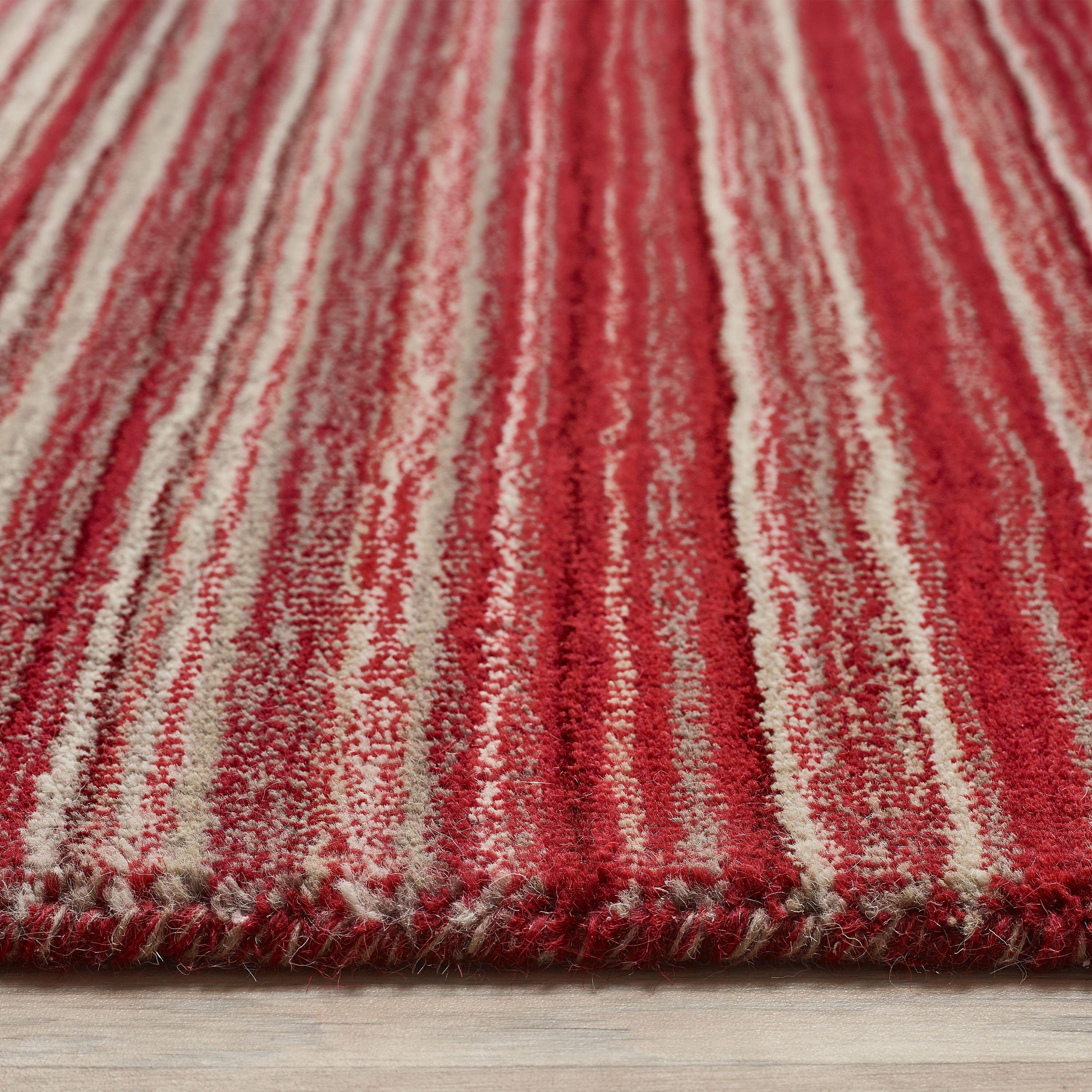 Red - Origin Rugs - Fine Stripes Rug - 3