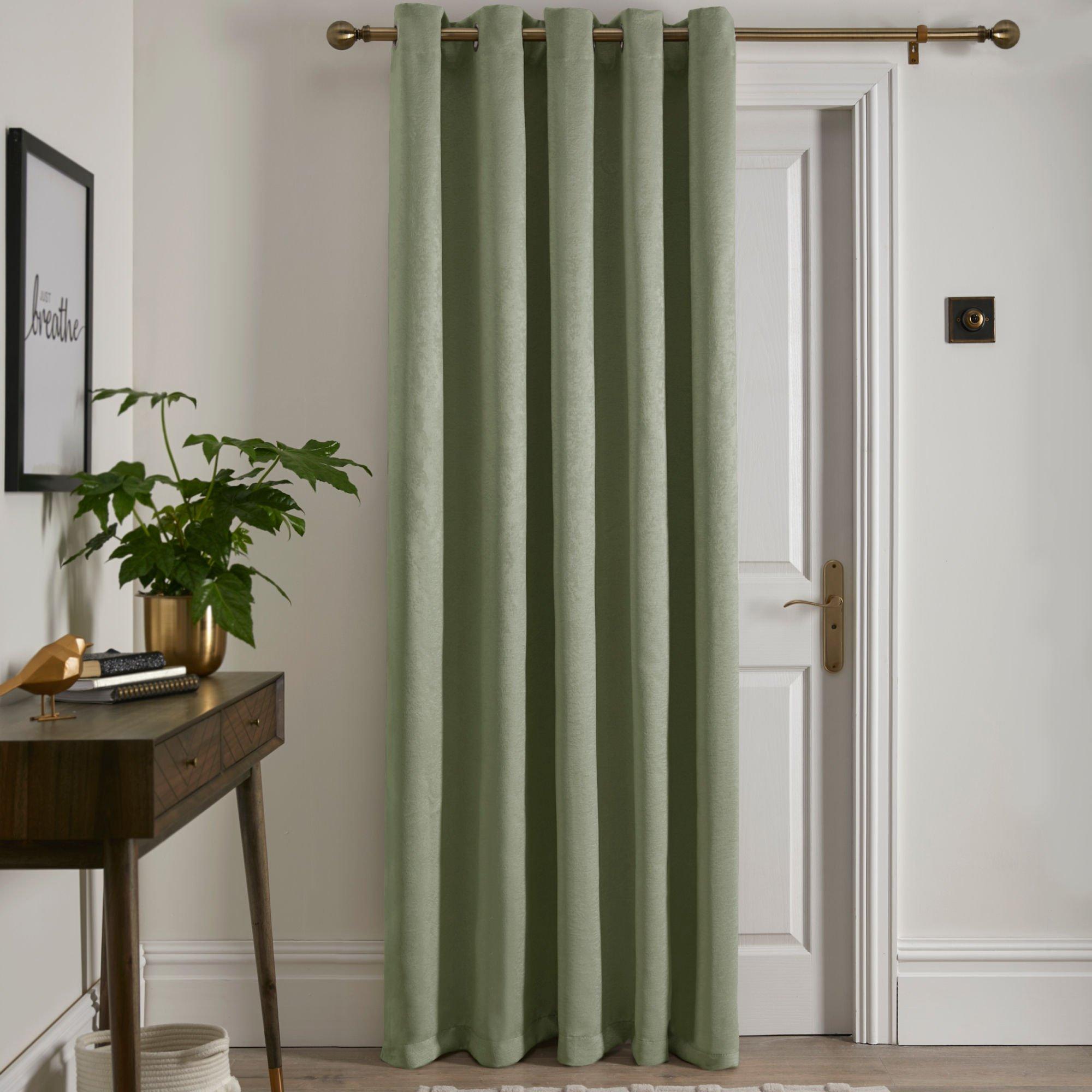 Strata Single Panel Door or Window Eyelet Curtain