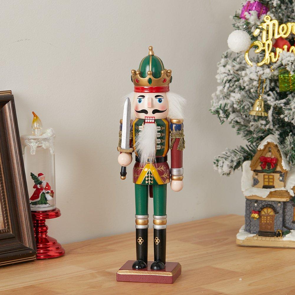 Multi - LIFE IDEAS - Wooden Nutcracker Soldier Ornament - 1