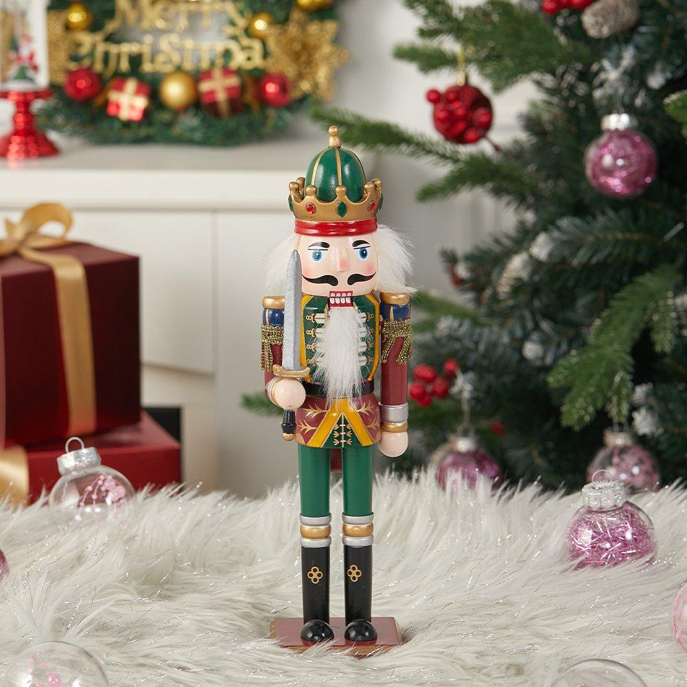 Multi - LIFE IDEAS - Wooden Nutcracker Soldier Ornament - 2