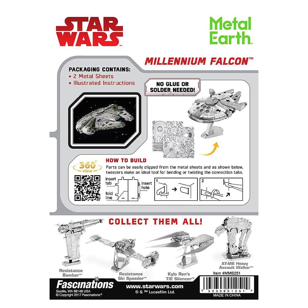 Merchandise - Star Wars - Metal Earth - Millennium Falcon 3D Model Kit - 3