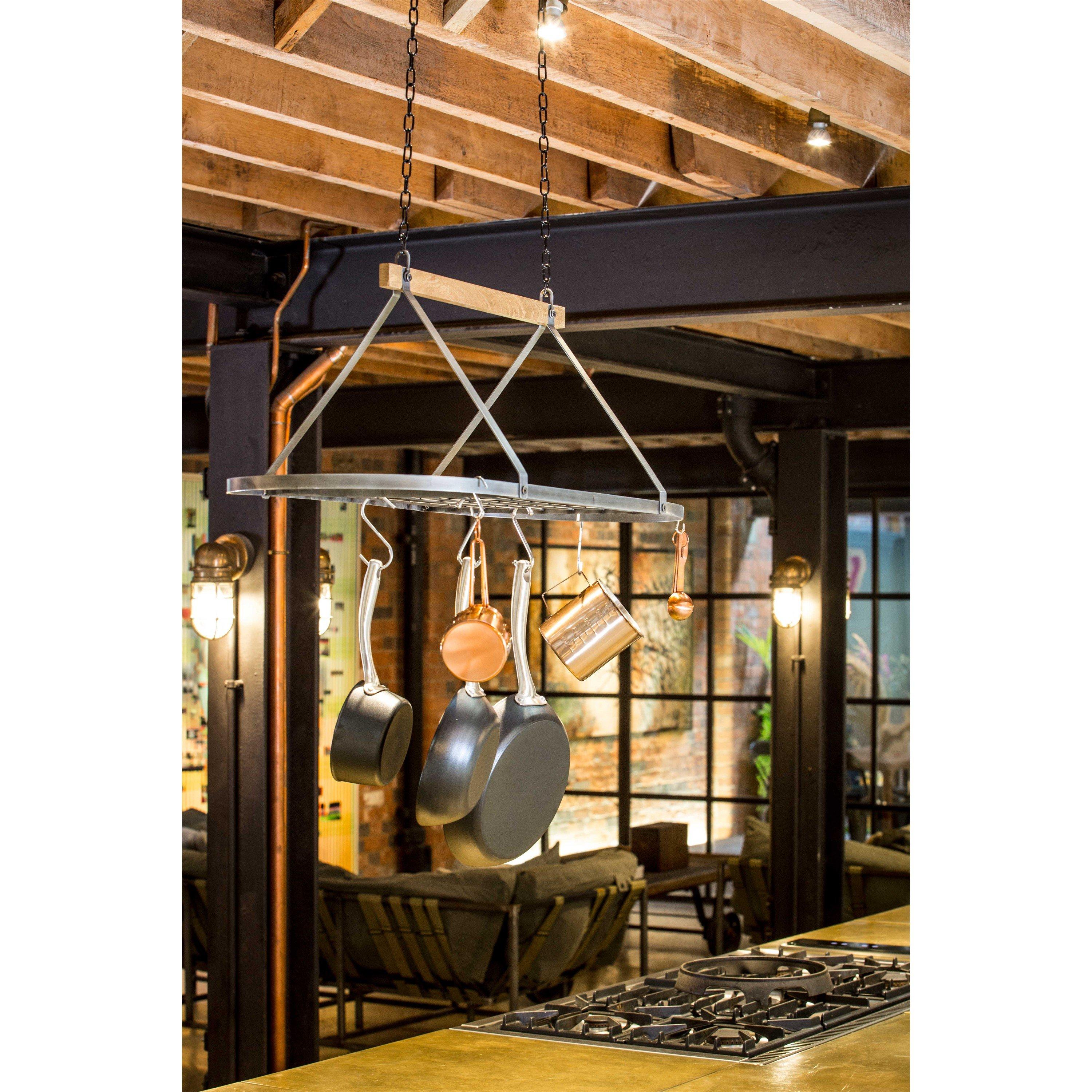 KitchenCraft | Industrial Kitchen Ceiling Hanging Pot & Pan Rack | FRASERS