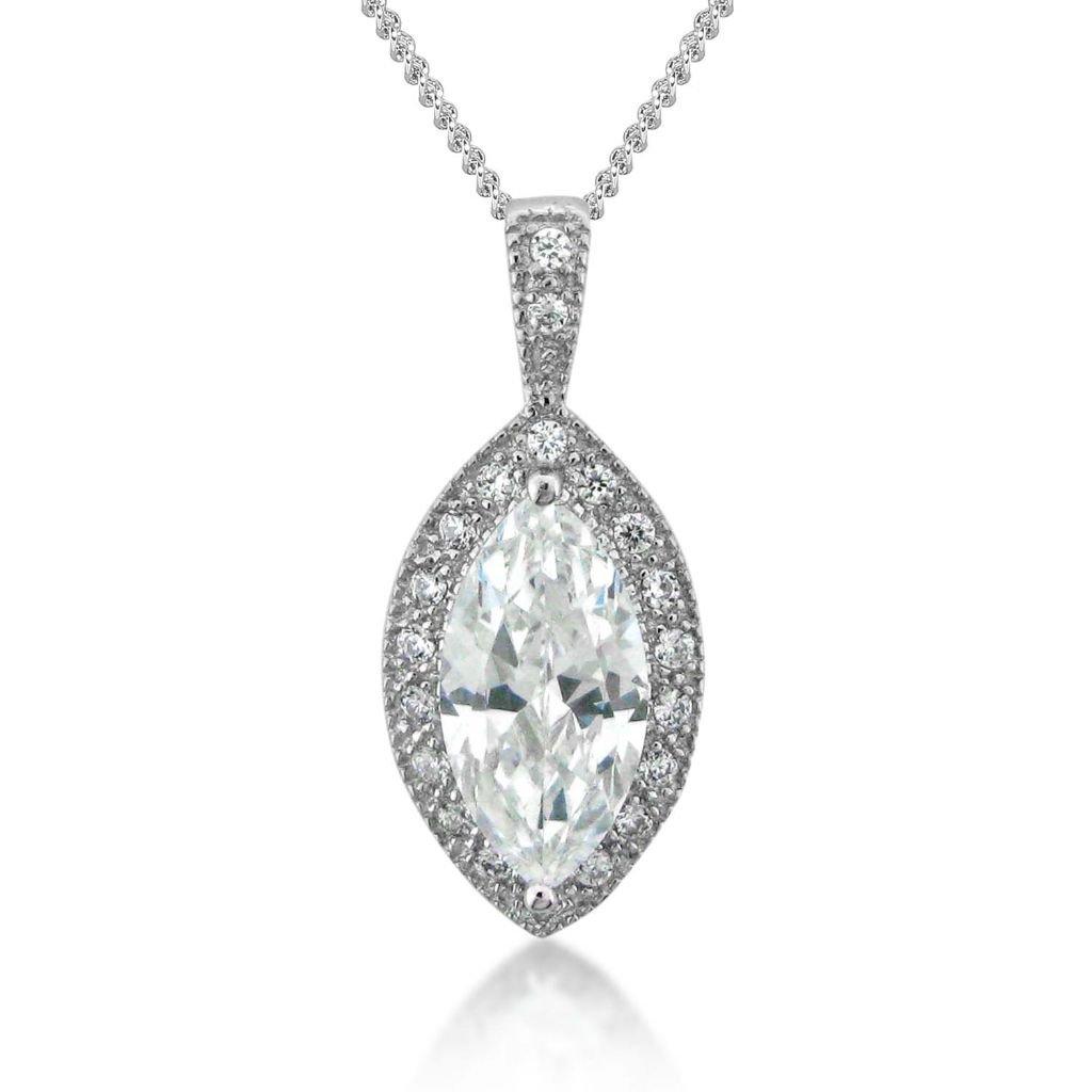 Silver - Espree - ESPREE  The Marquise pendant