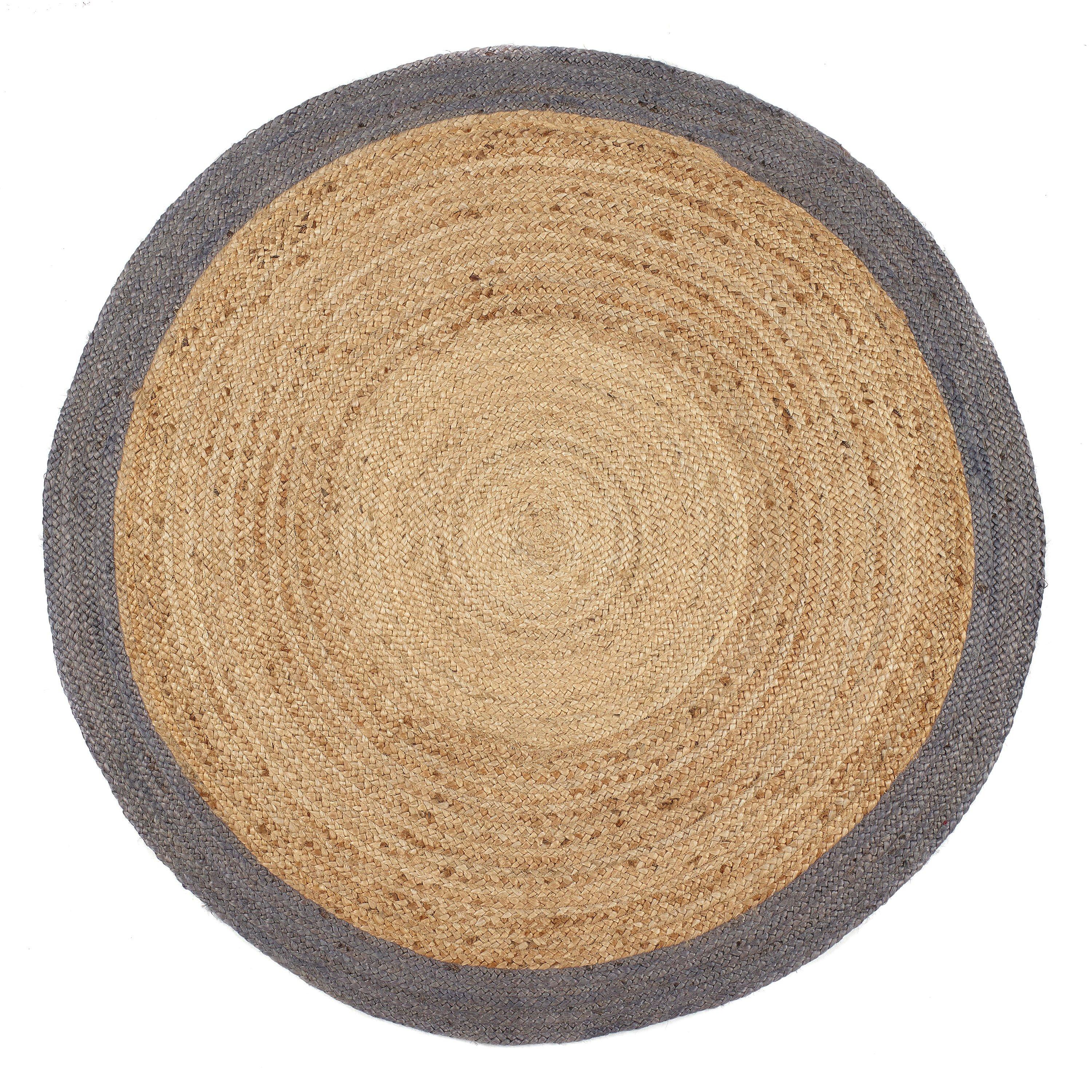 Grey - Origin - Jute Border Rug - 2