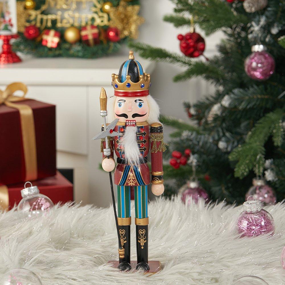 Multi - LIFE IDEAS - Wooden Nutcracker Soldier Ornament - 2