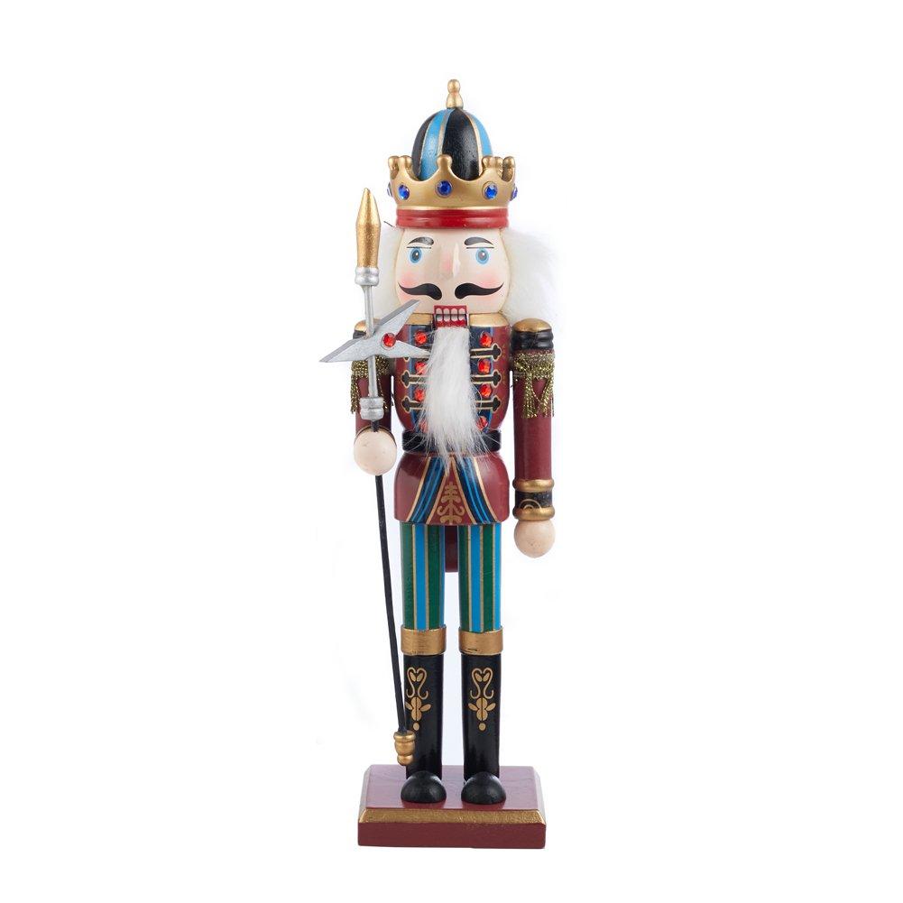Multi - LIFE IDEAS - Wooden Nutcracker Soldier Ornament - 3