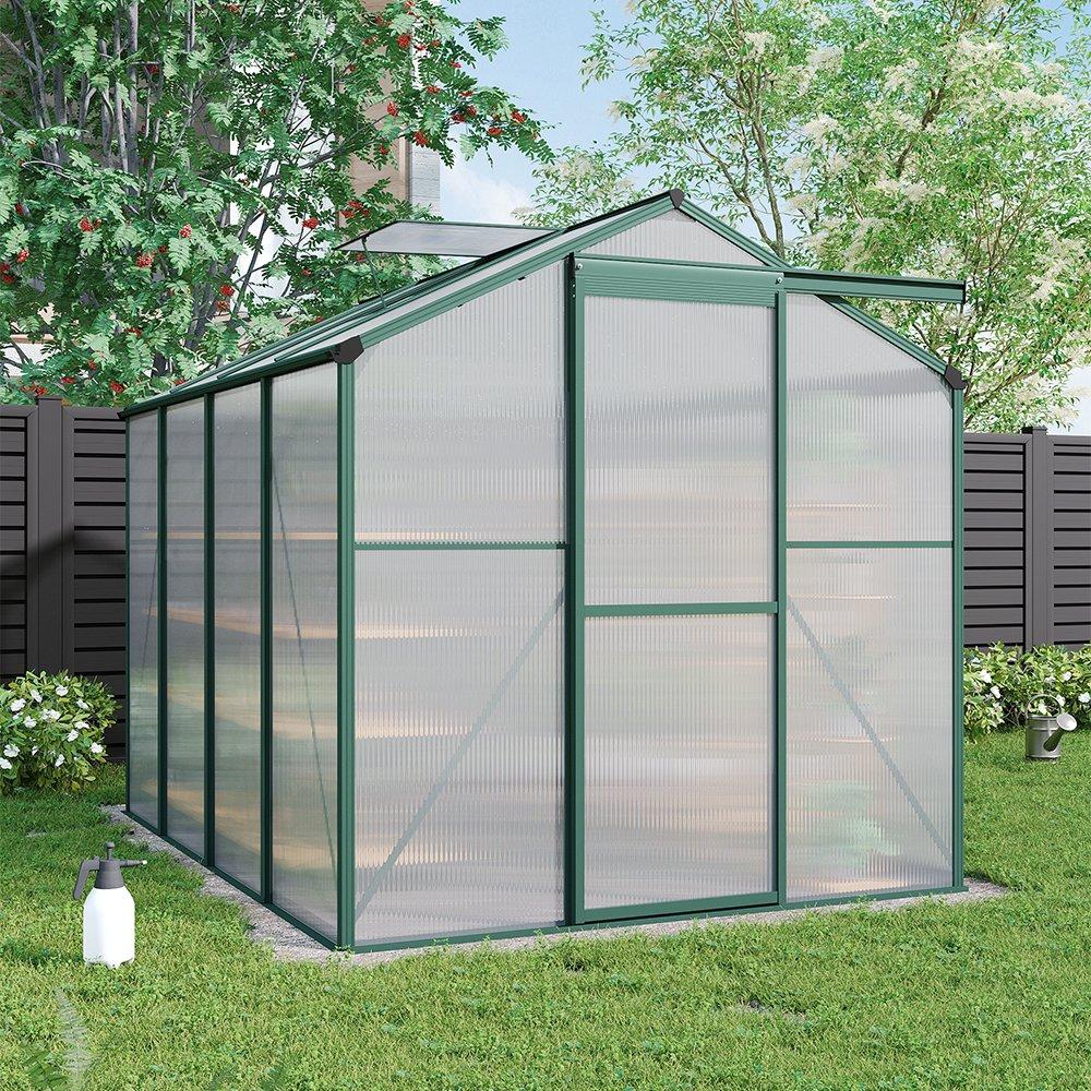 Green - Breeins - Outdoor 6x8Fts Garden Greenhouse with No Base - 2