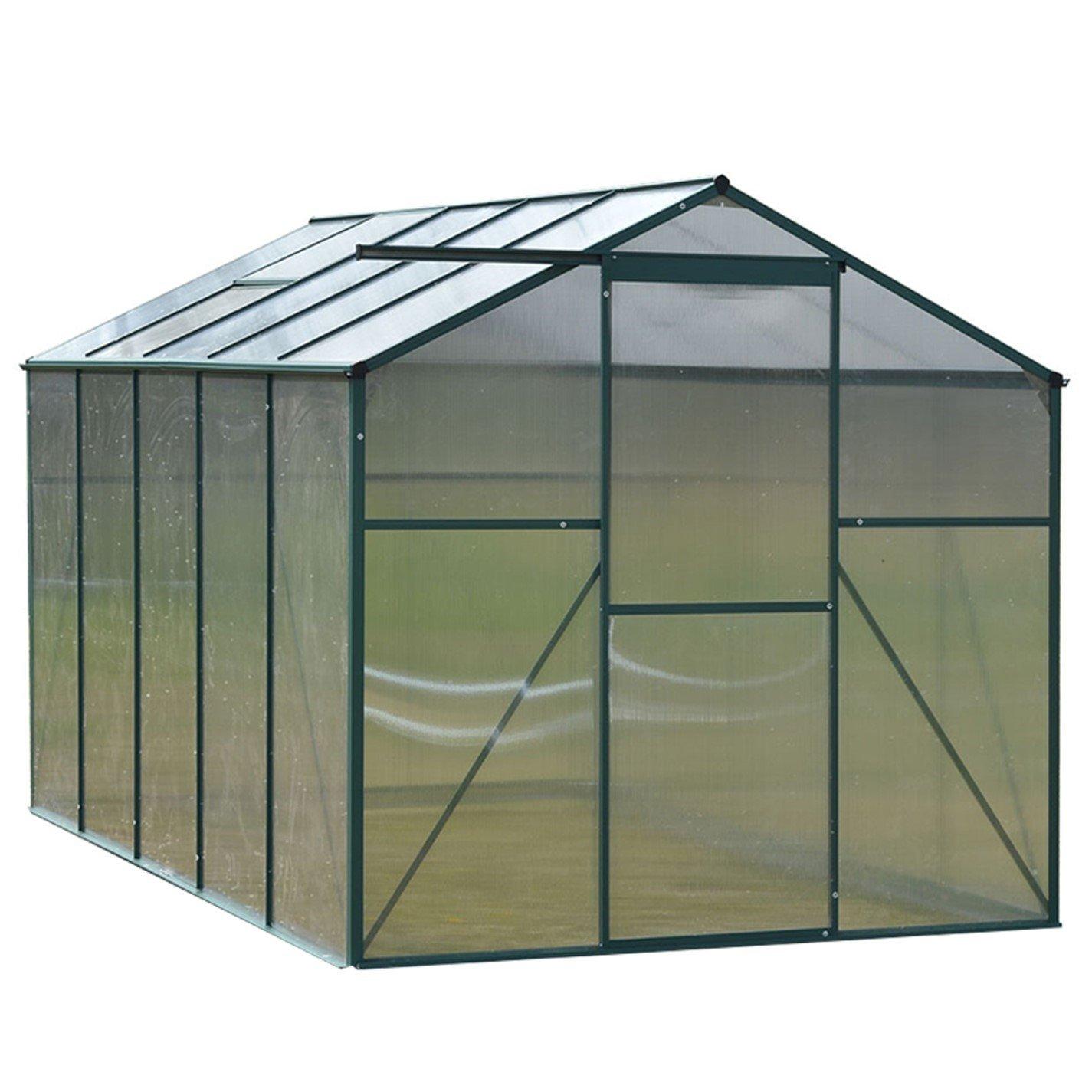 Green - Breeins - Outdoor 6x8Fts Garden Greenhouse with No Base - 5