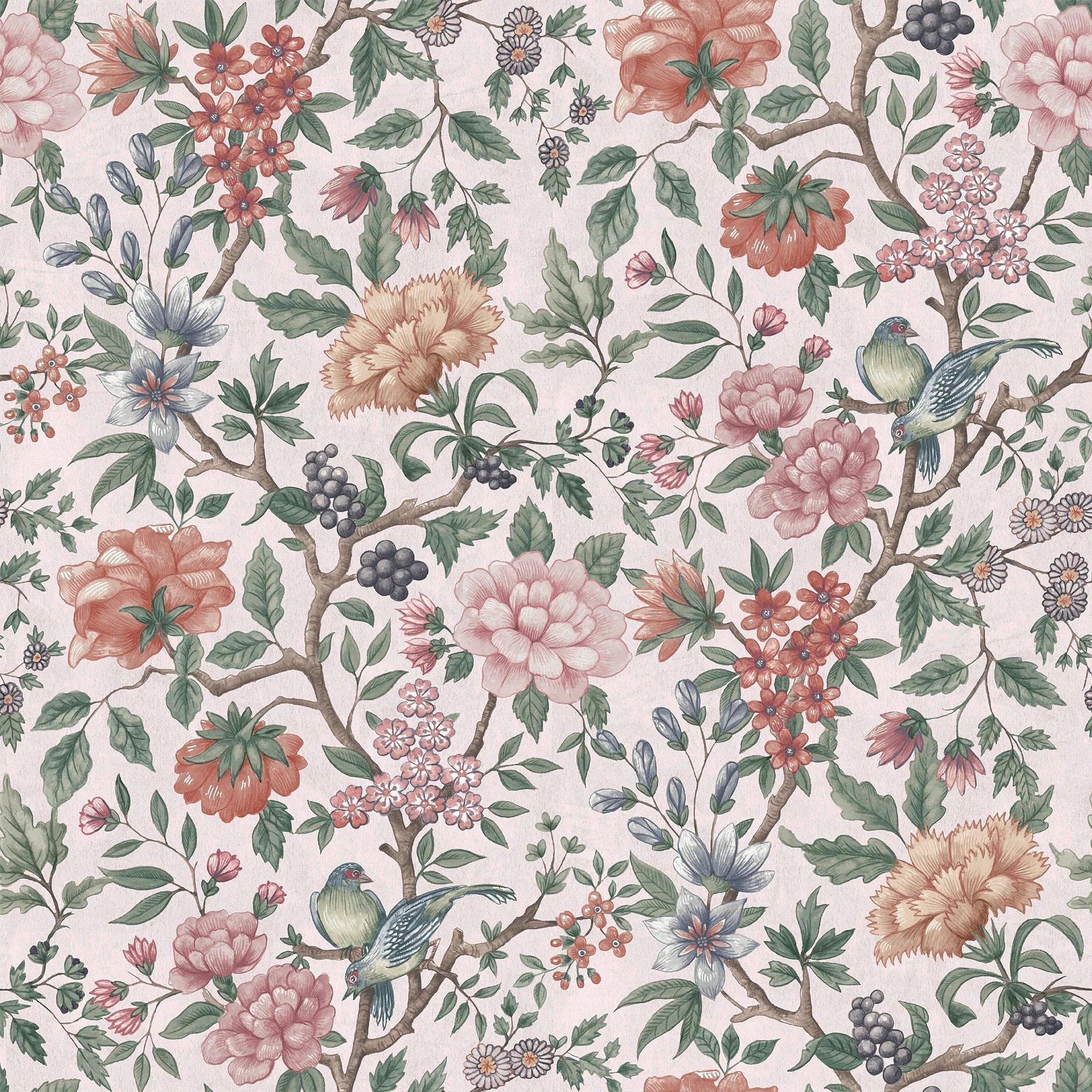 Multi - Laura Ashley - Ellenbrook Wallpaper - 1