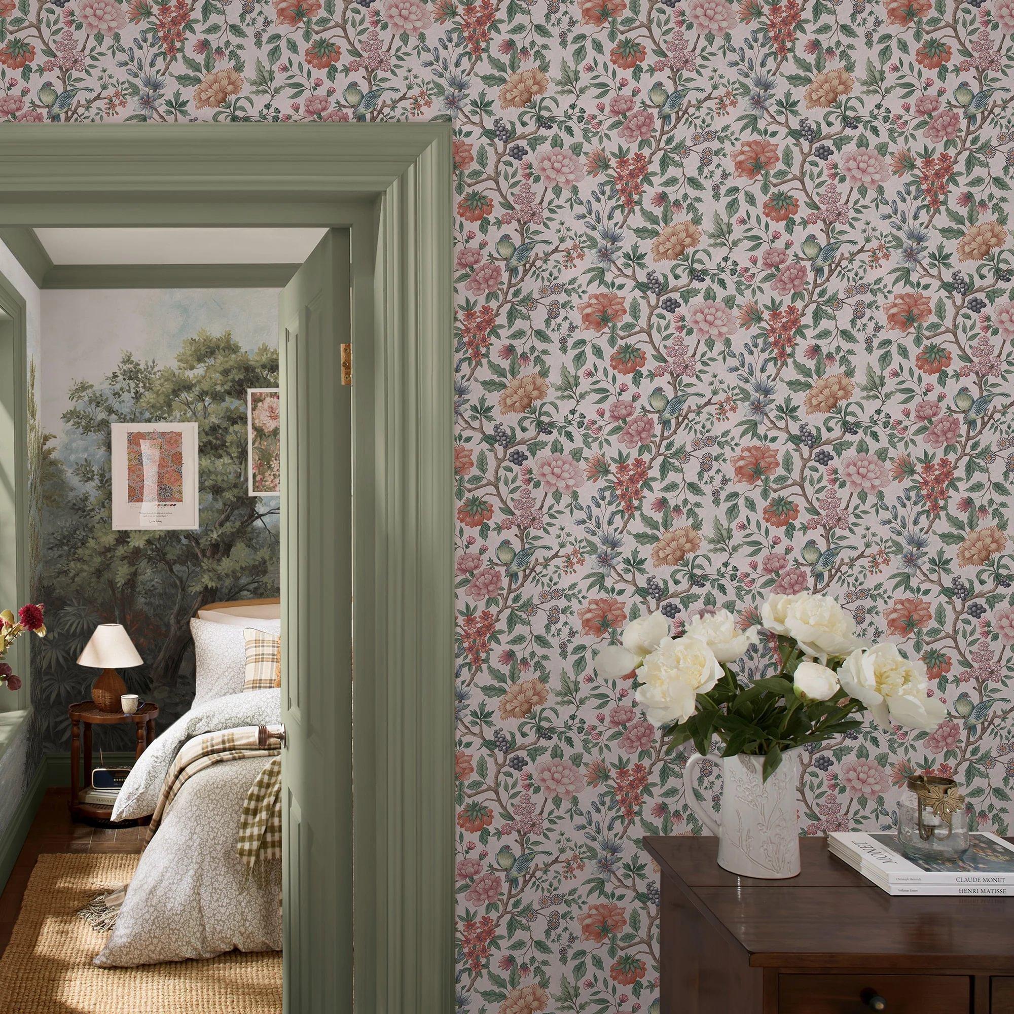 Multi - Laura Ashley - Ellenbrook Wallpaper - 2