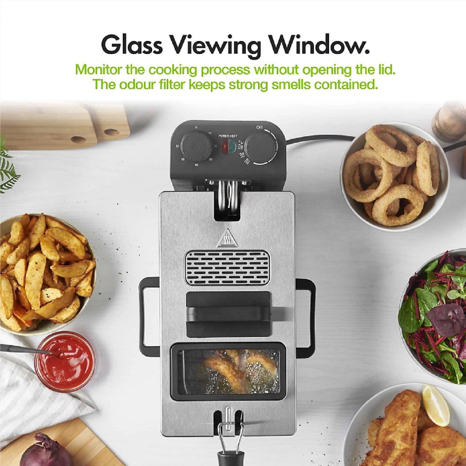 Silver - VonShef - Deep Fat Fryer - 3L - 4