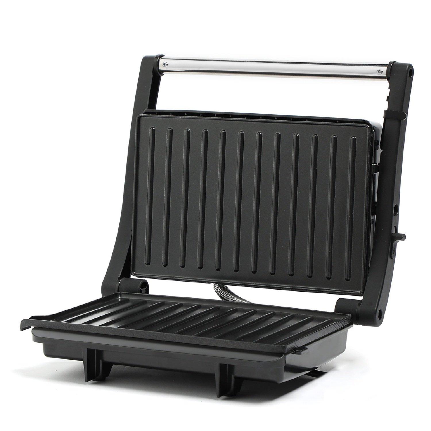 Black - VonShef - 2 Slice Sandwich Grill - 9