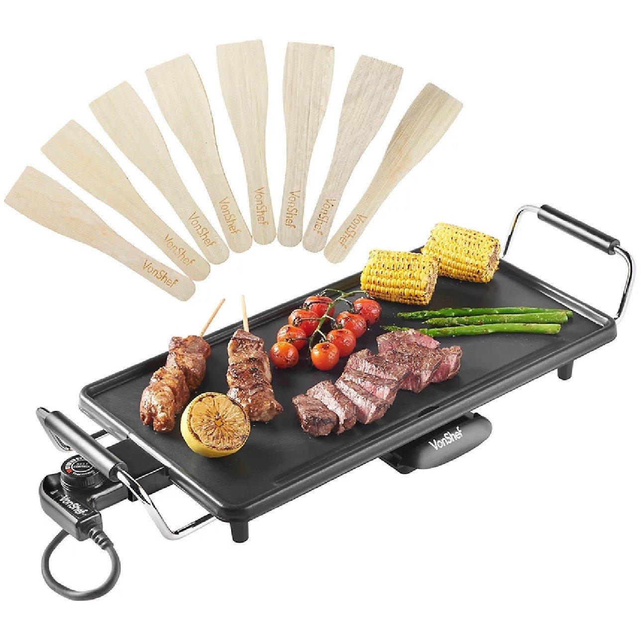 Silver - VonShef - Teppanyaki Grill - 1